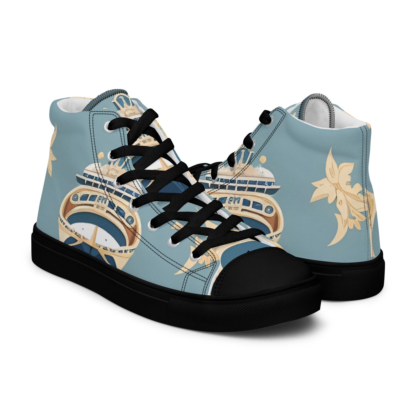 Men’s high top canvas shoes