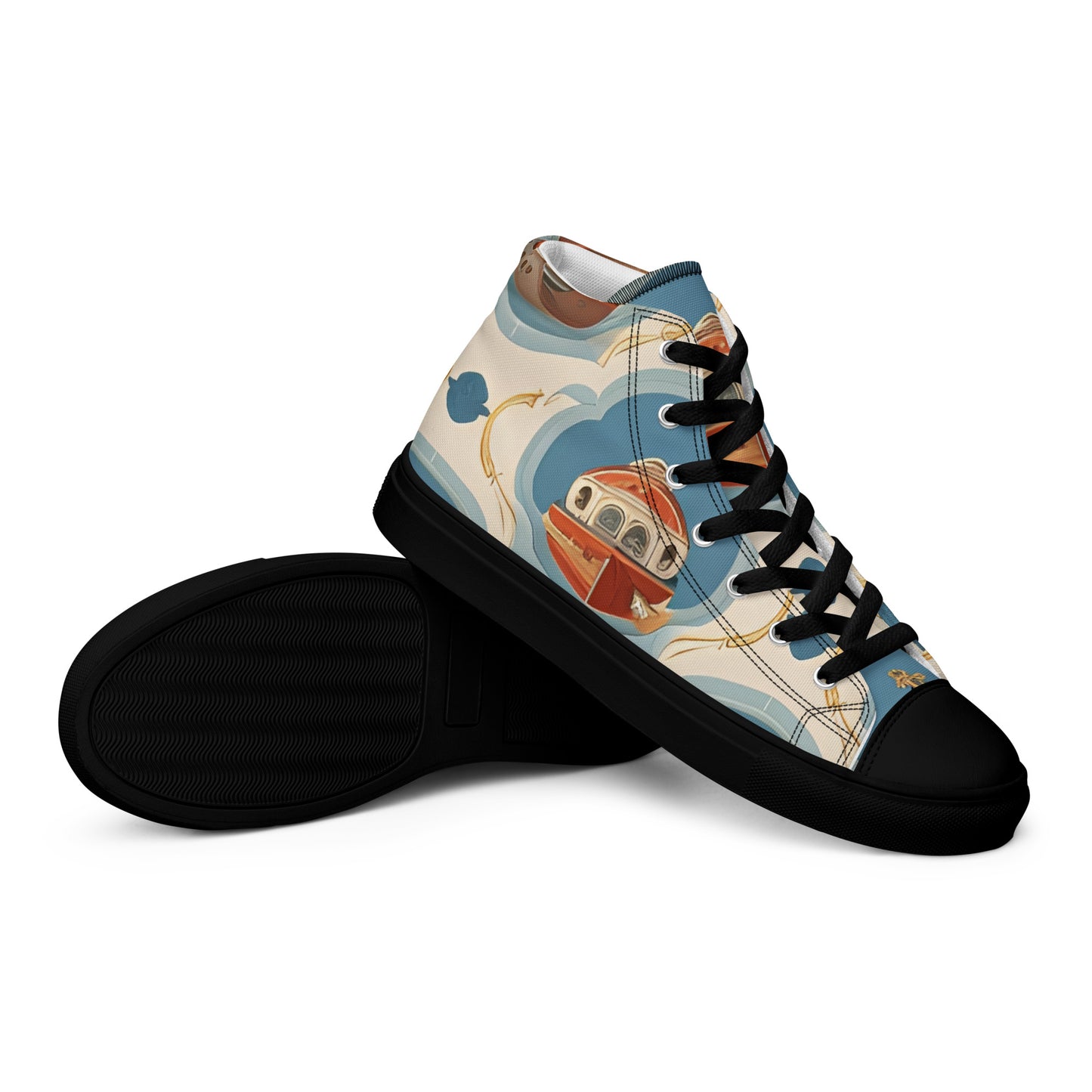 Men’s high top canvas shoes