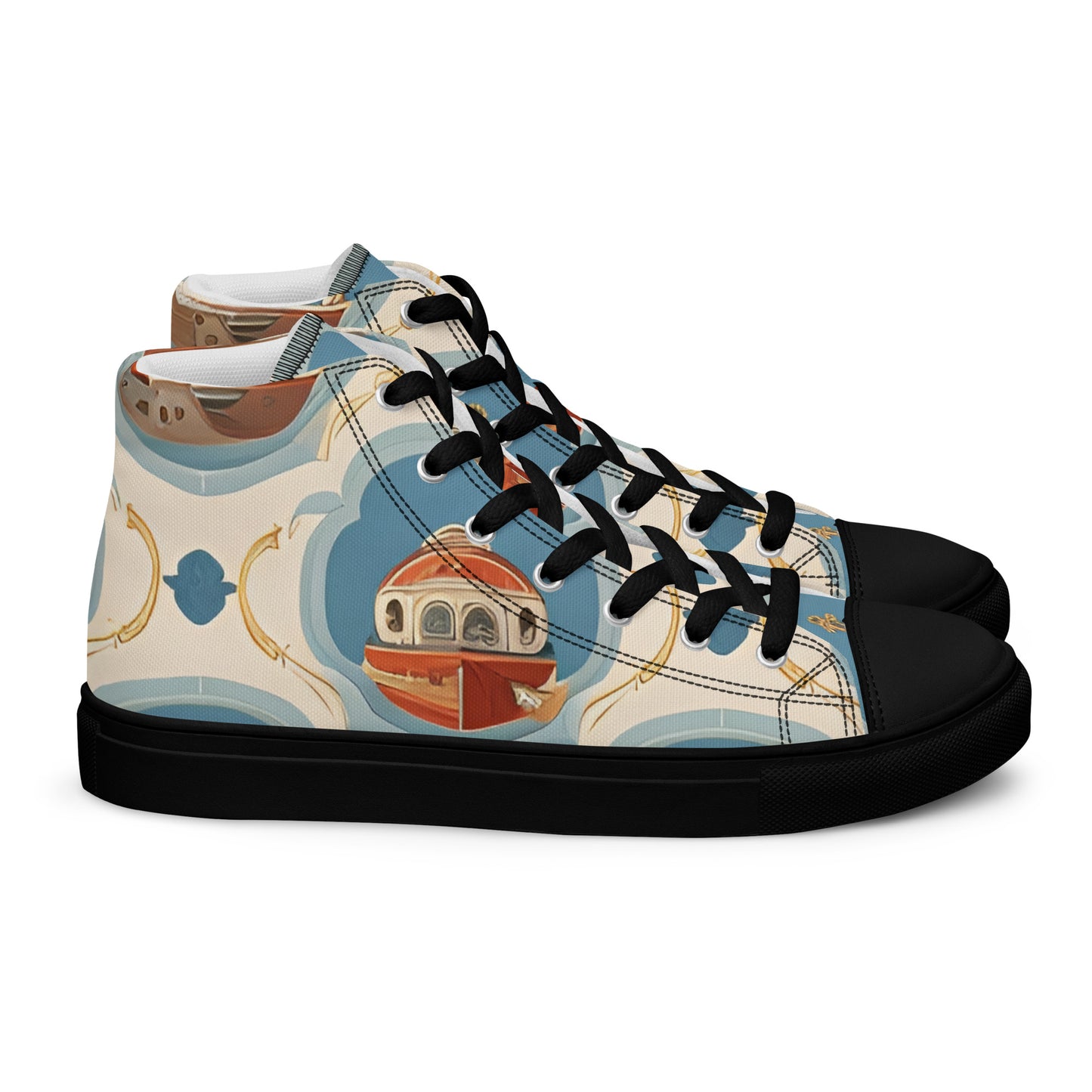 Men’s high top canvas shoes