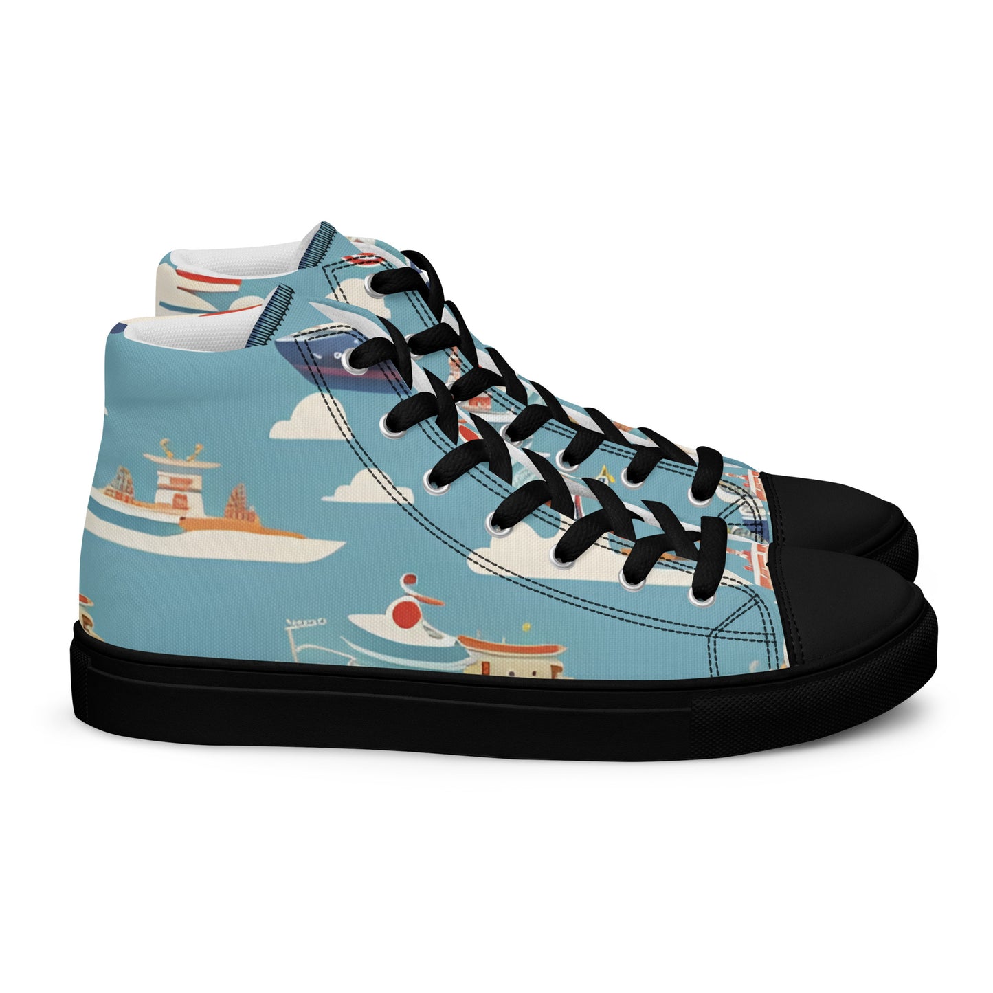 Men’s high top canvas shoes