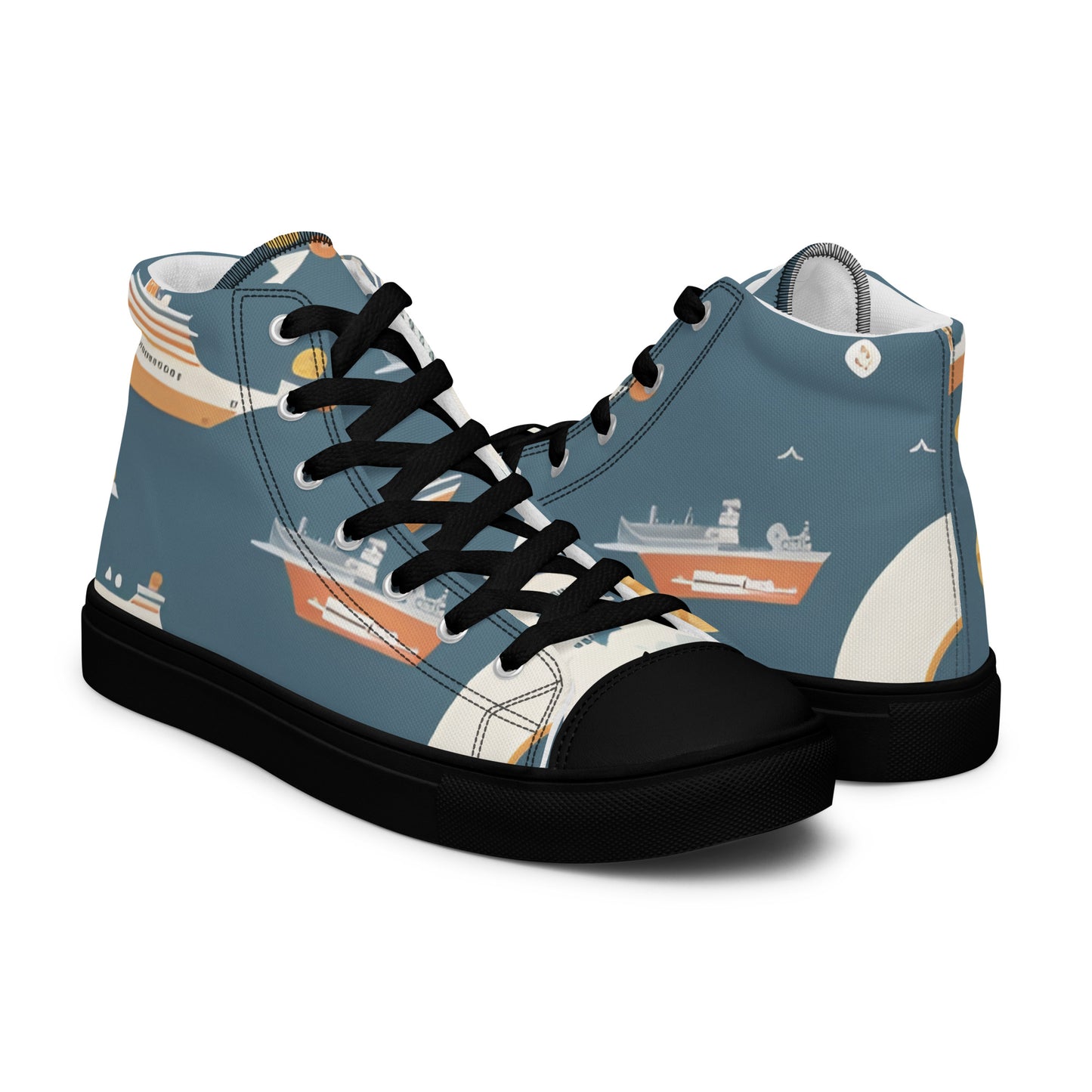 Men’s high top canvas shoes