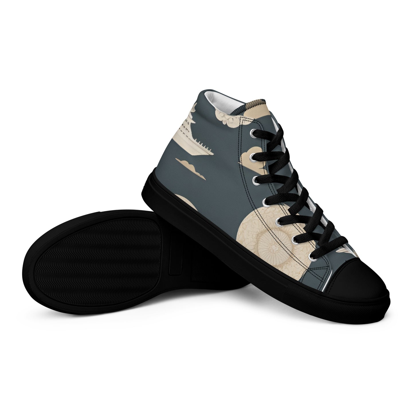 Men’s high top canvas shoes