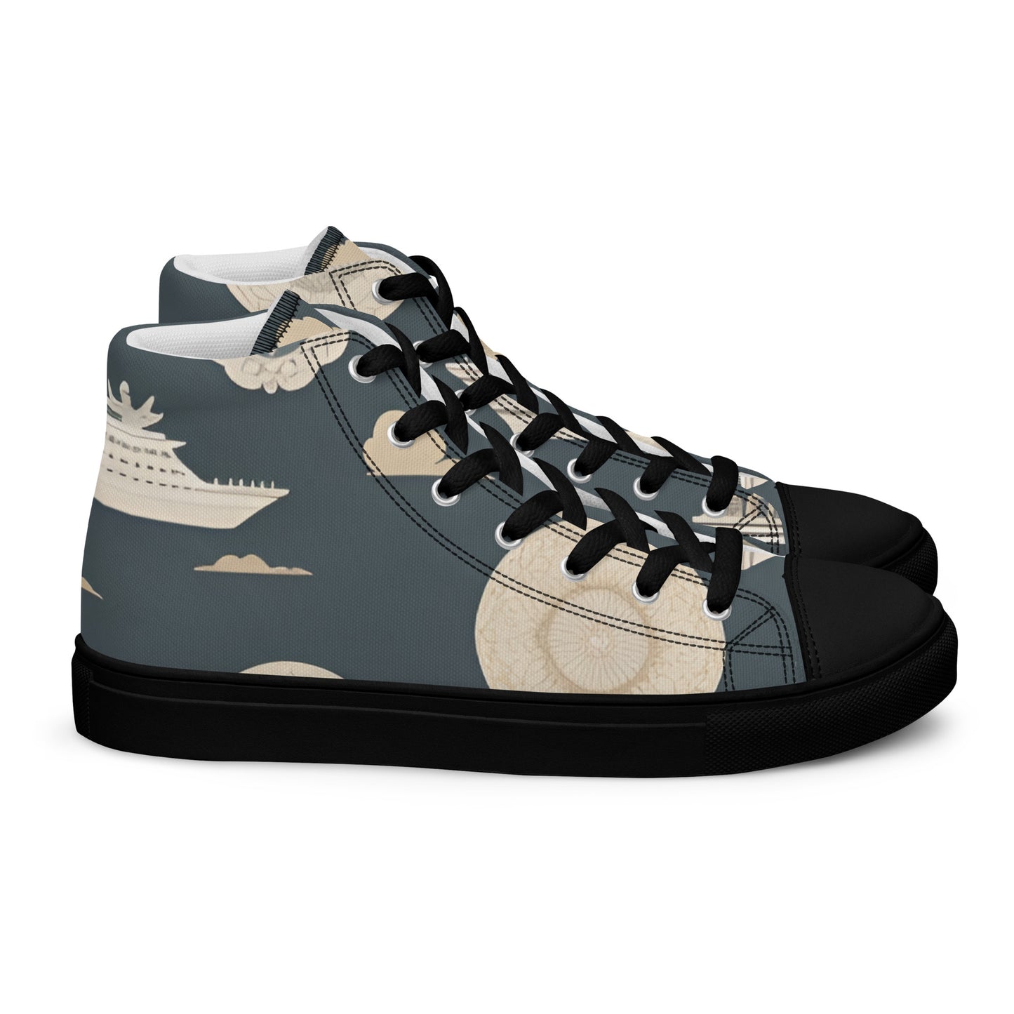 Men’s high top canvas shoes