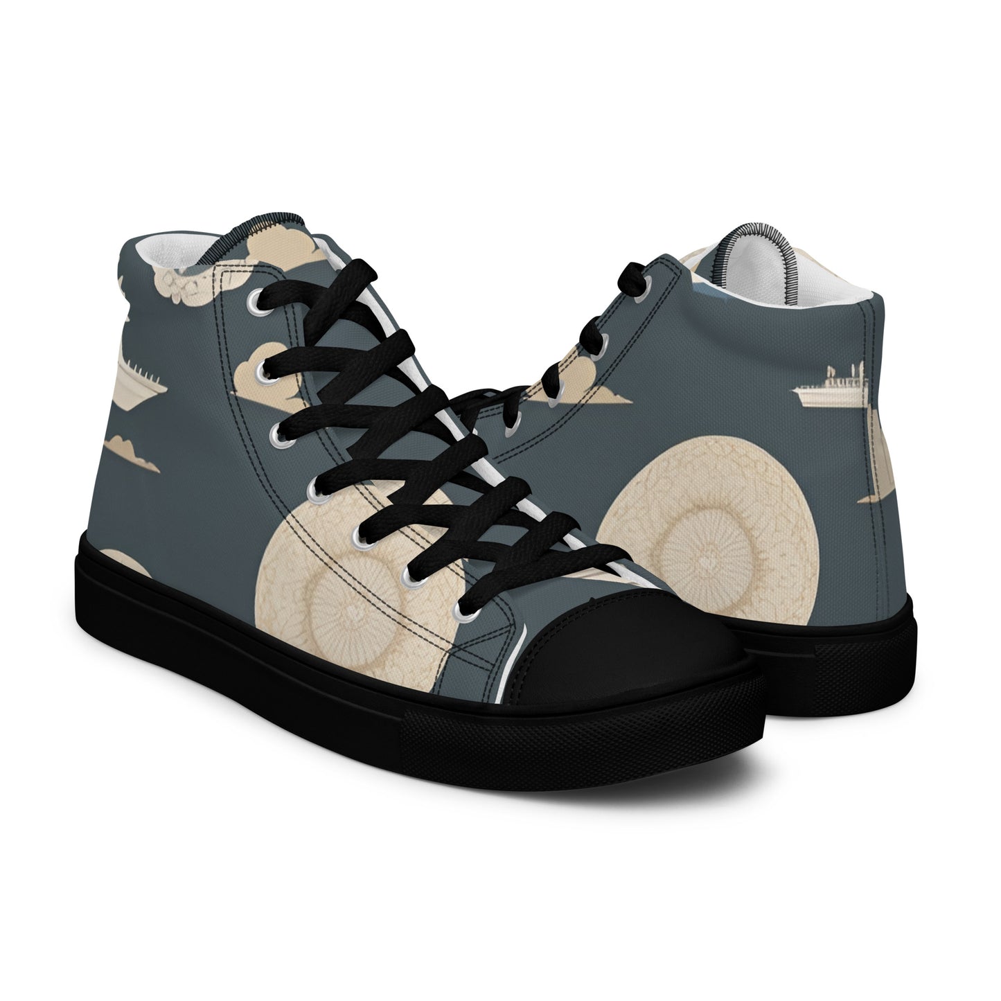 Men’s high top canvas shoes