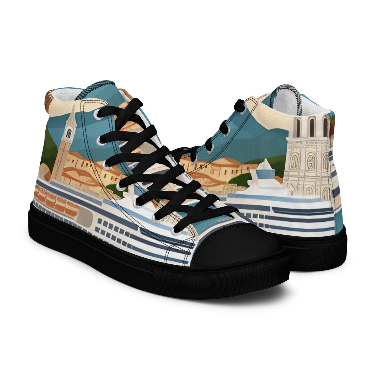 Men’s high top canvas shoes