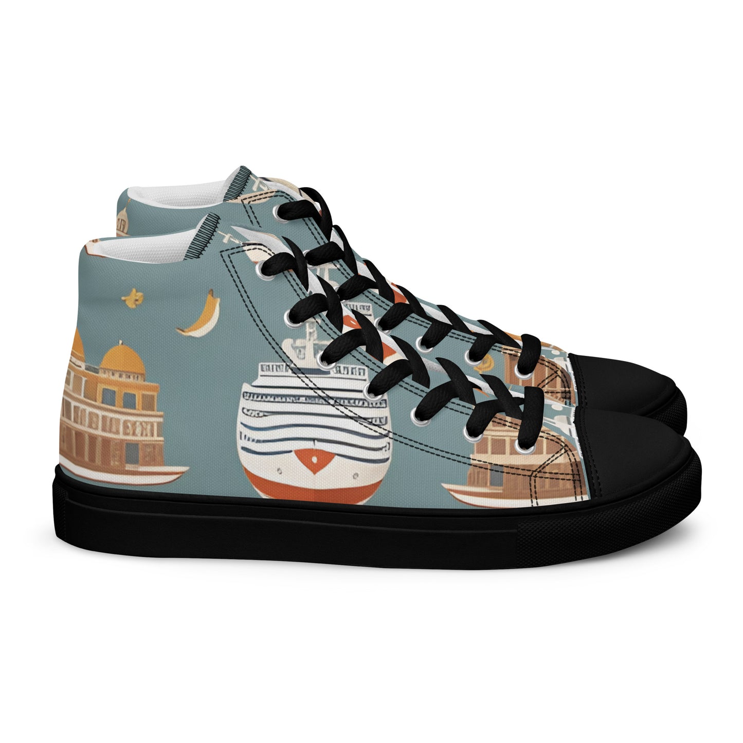 Men’s high top canvas shoes