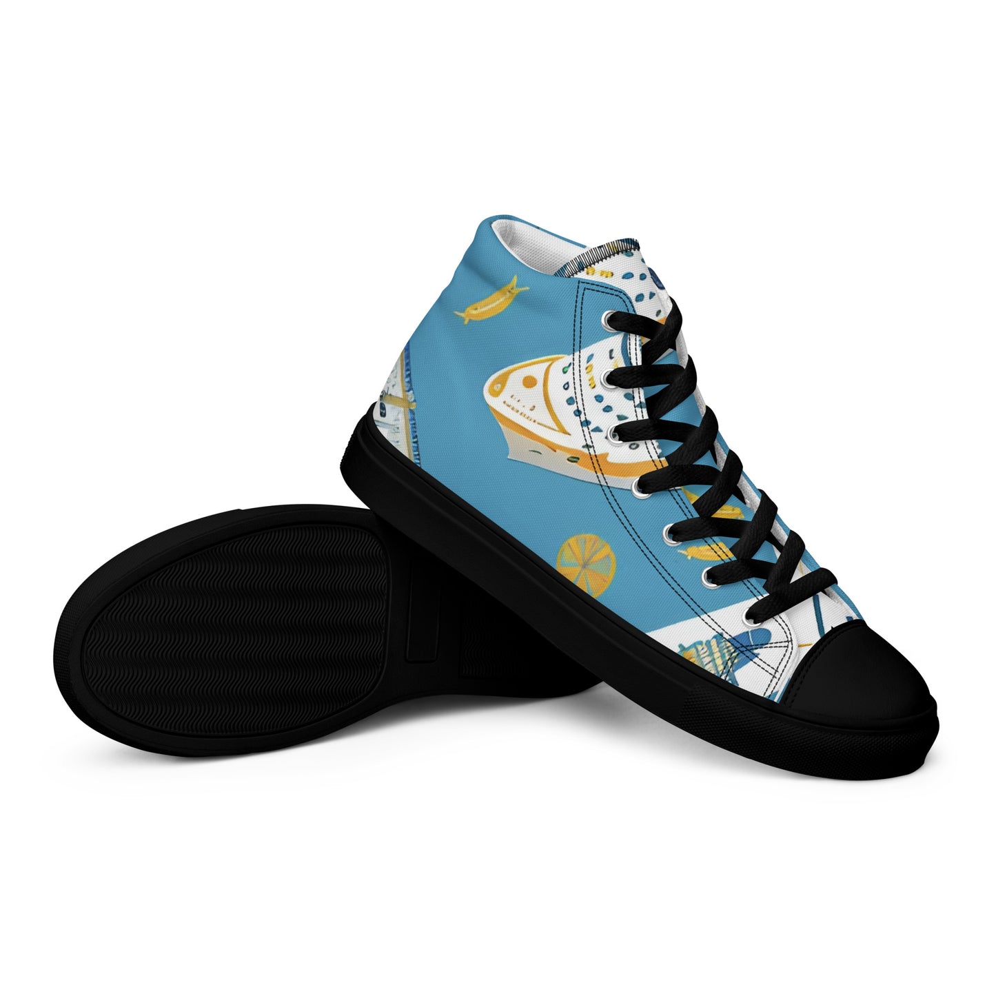 Men’s high top canvas shoes