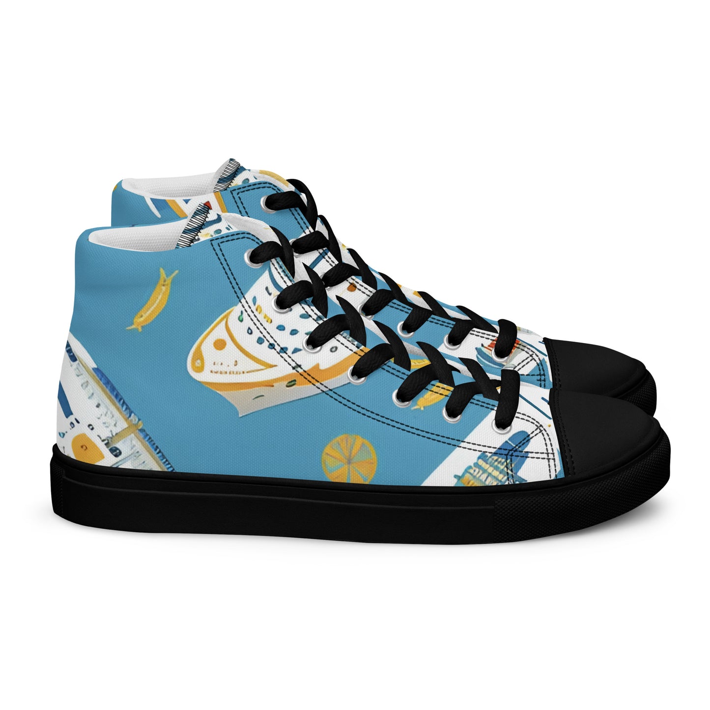 Men’s high top canvas shoes