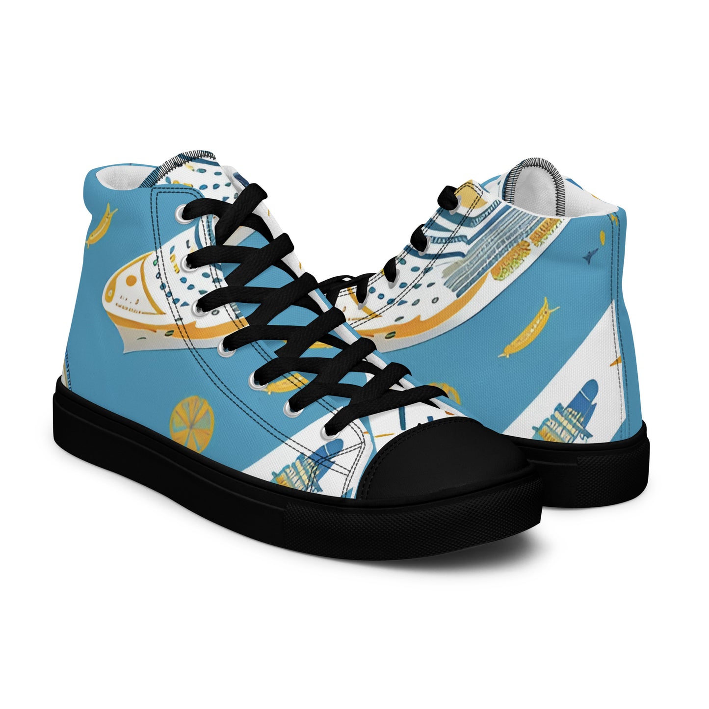 Men’s high top canvas shoes