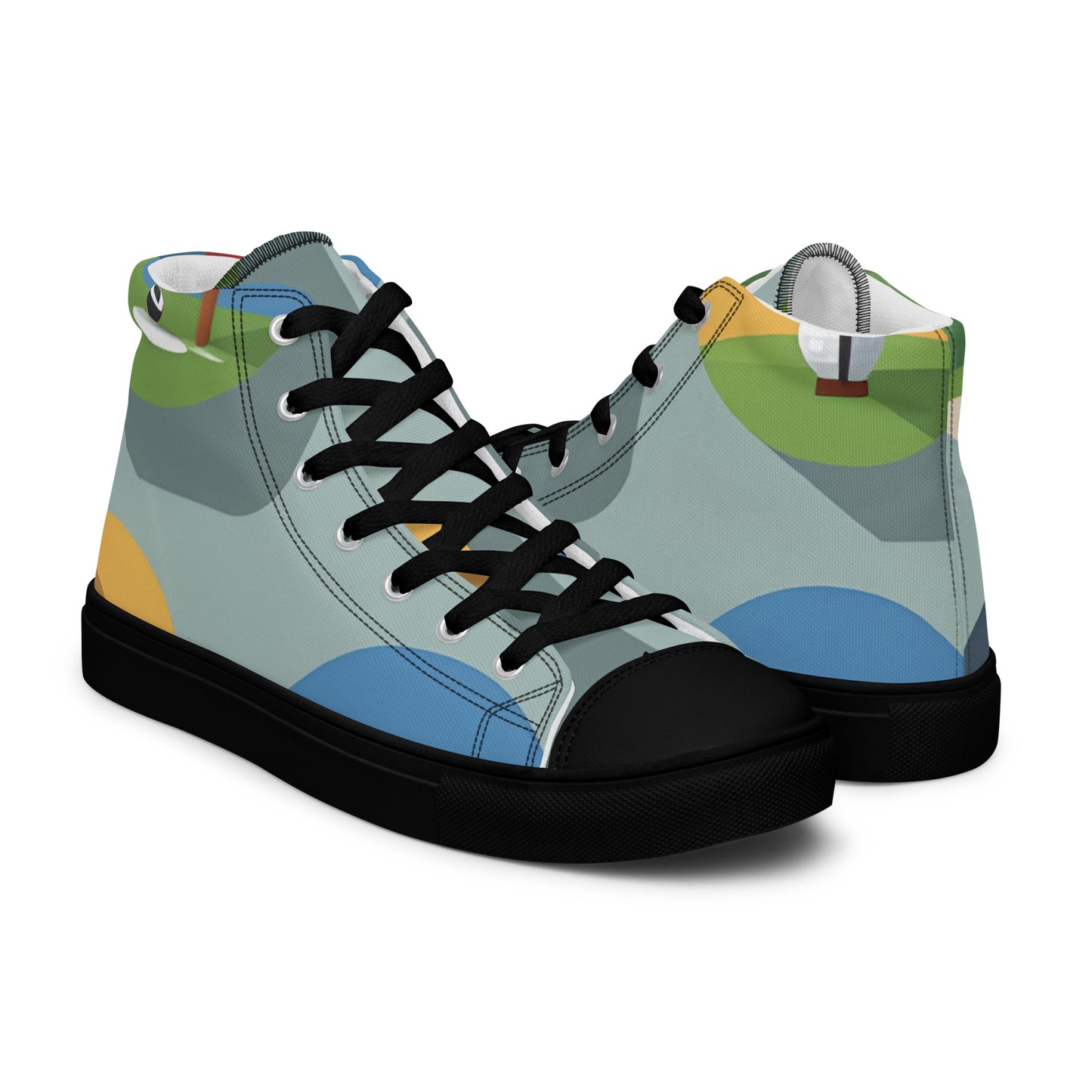 Men’s high top canvas shoes