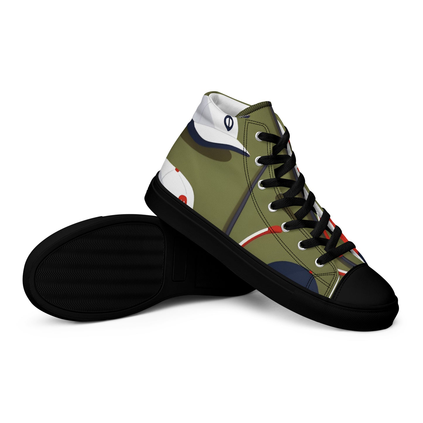 Men’s high top canvas shoes