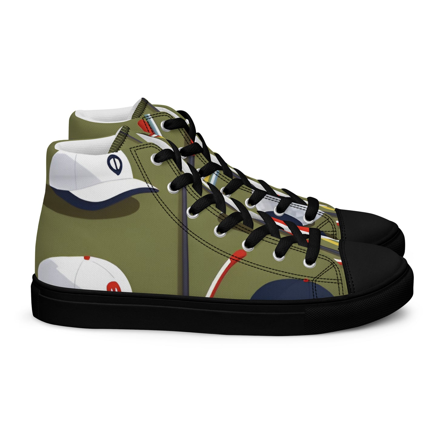 Men’s high top canvas shoes