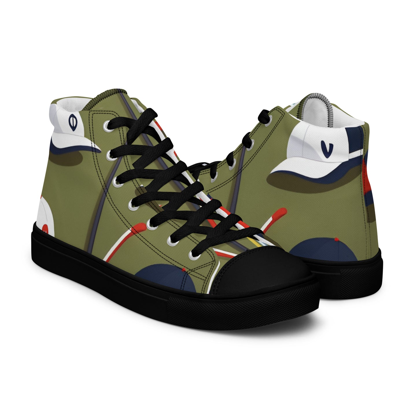 Men’s high top canvas shoes