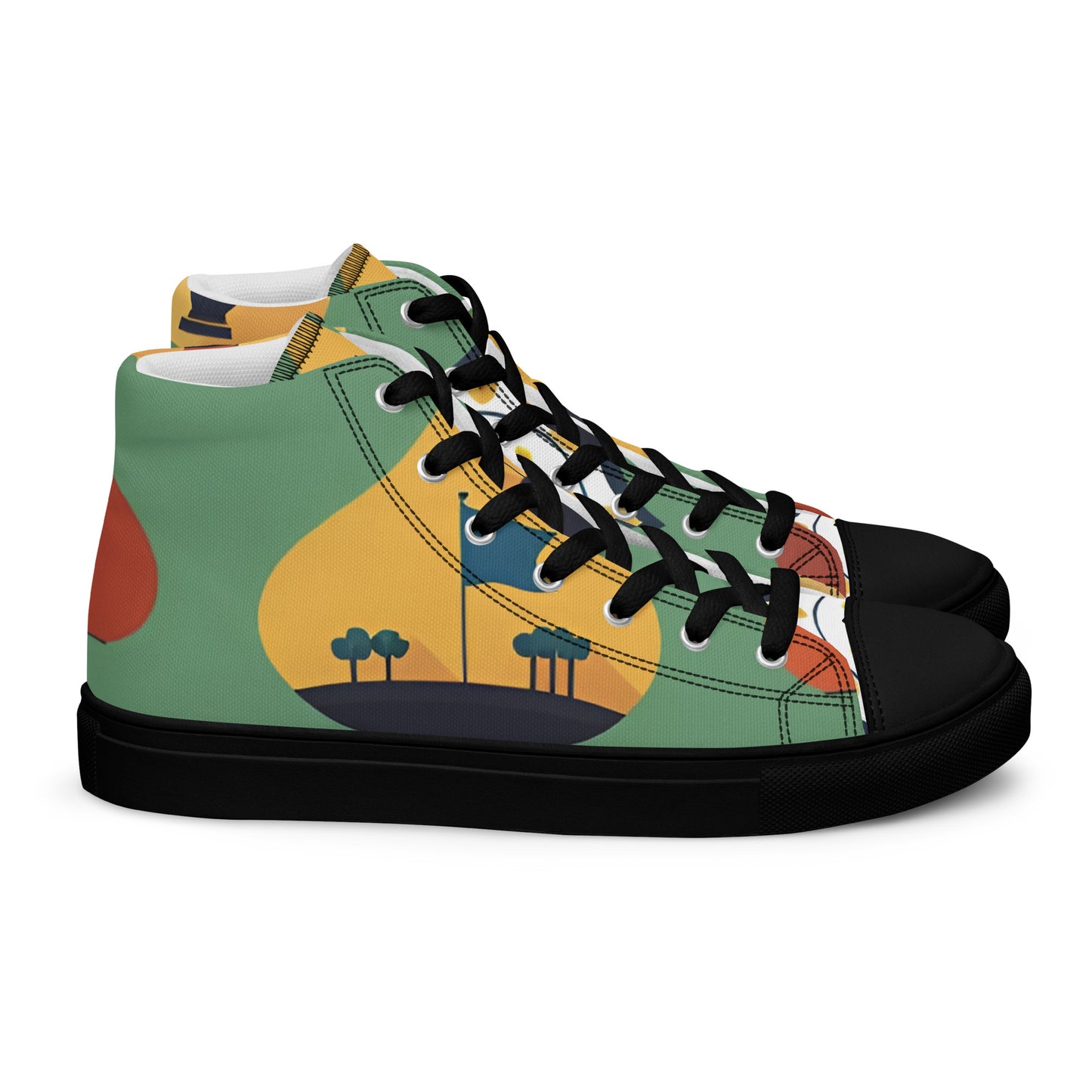 Men’s high top canvas shoes