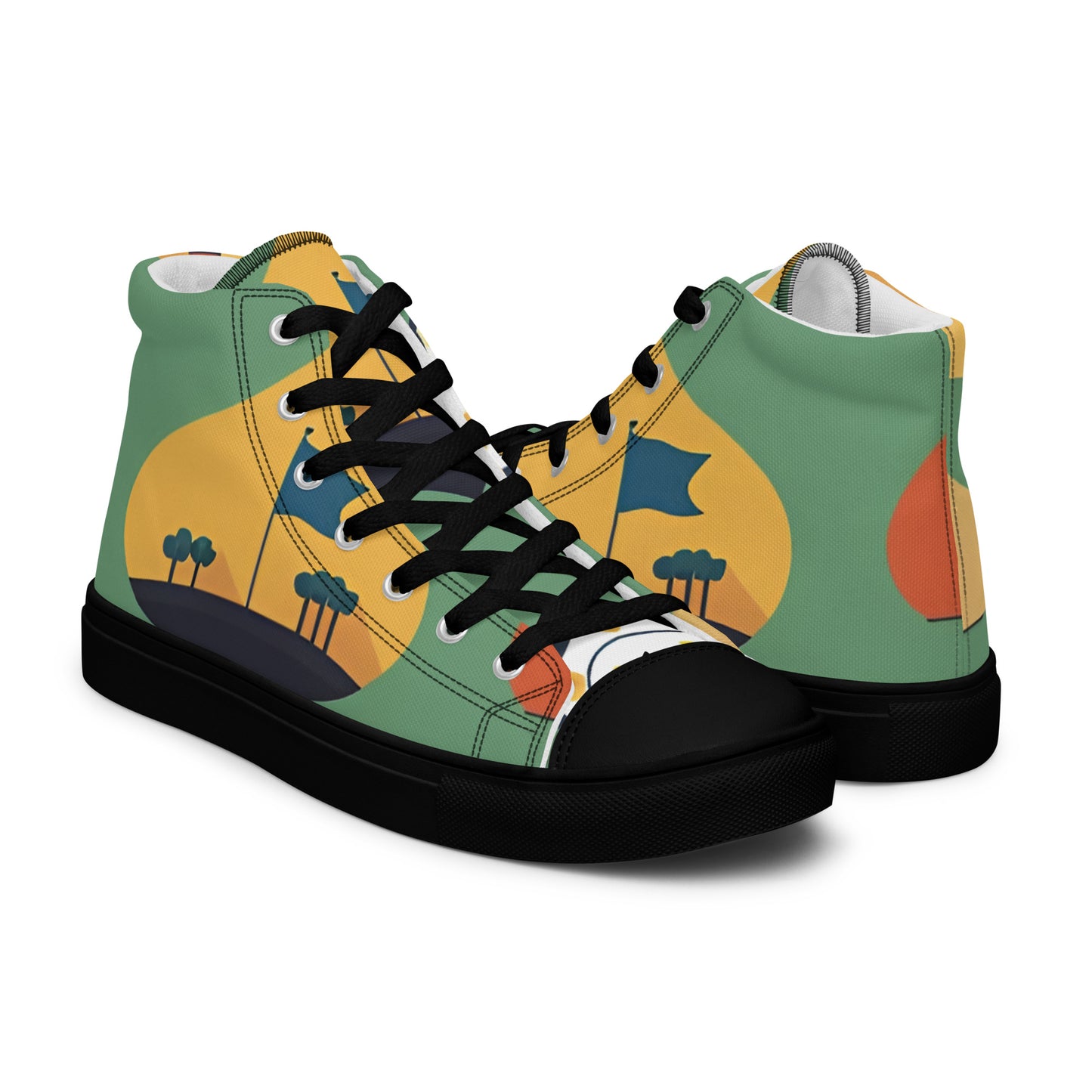 Men’s high top canvas shoes