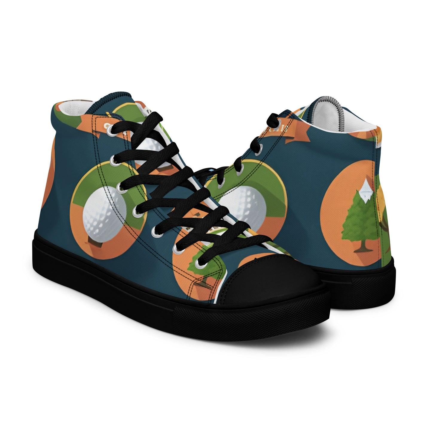 Men’s high top canvas shoes