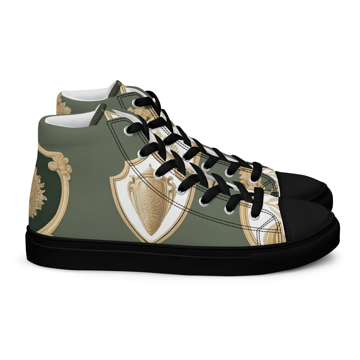 Men’s high top canvas shoes