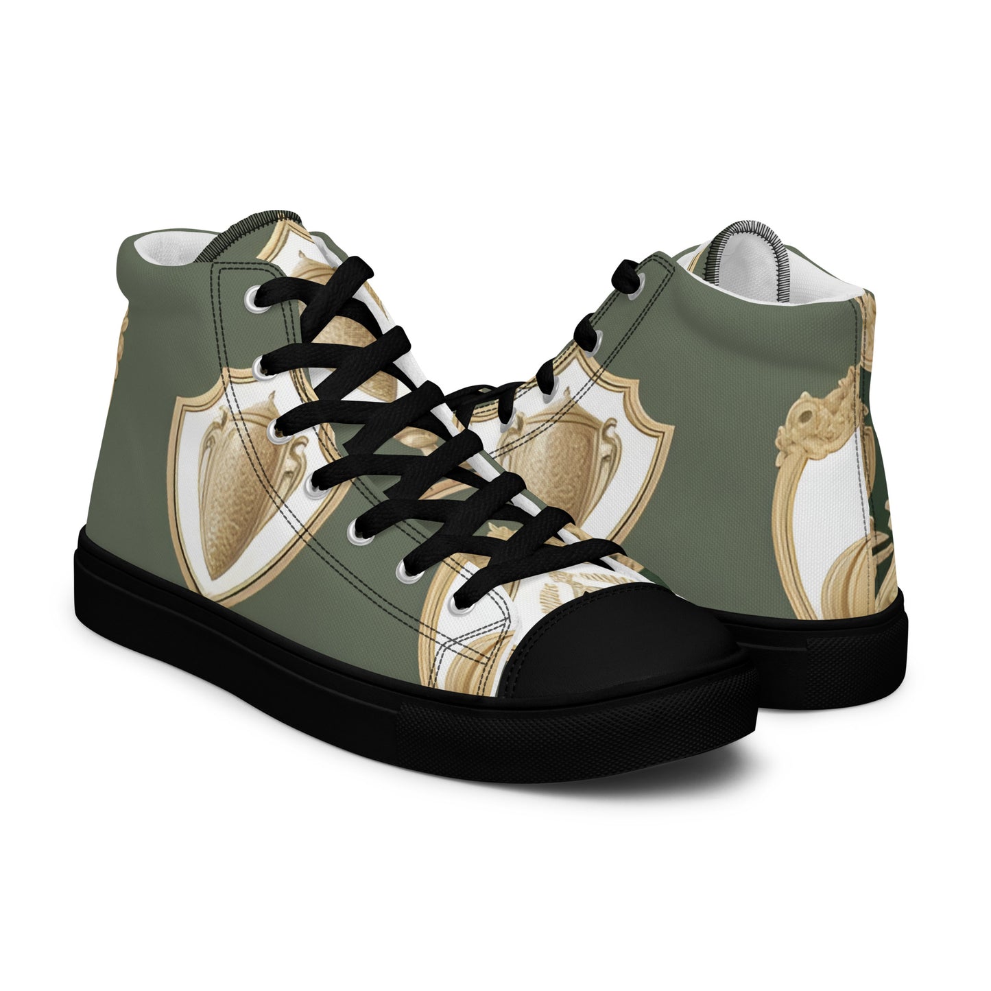 Men’s high top canvas shoes