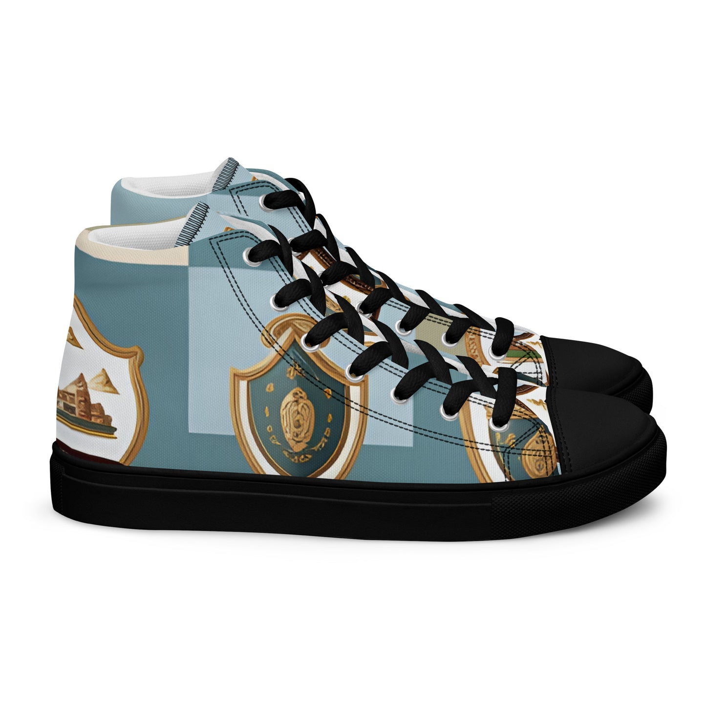 Men’s high top canvas shoes