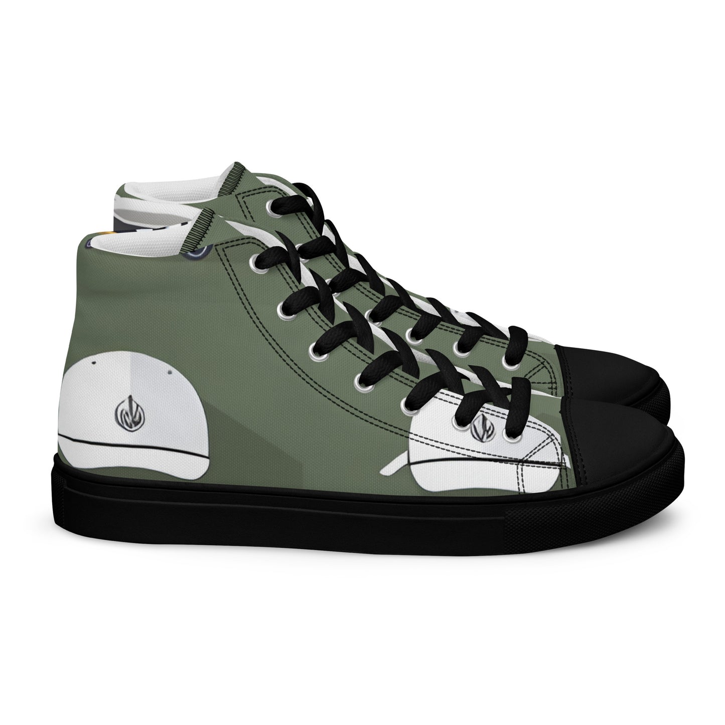 Men’s high top canvas shoes