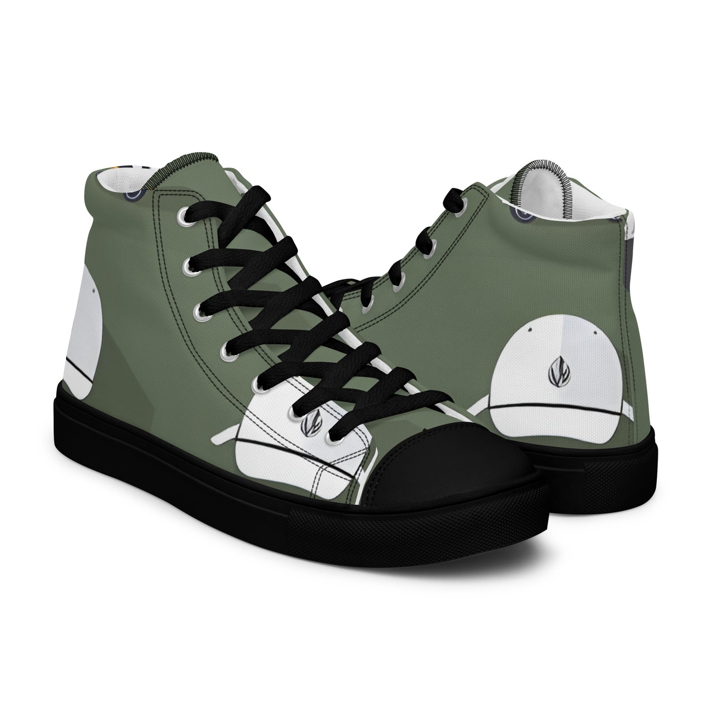 Men’s high top canvas shoes