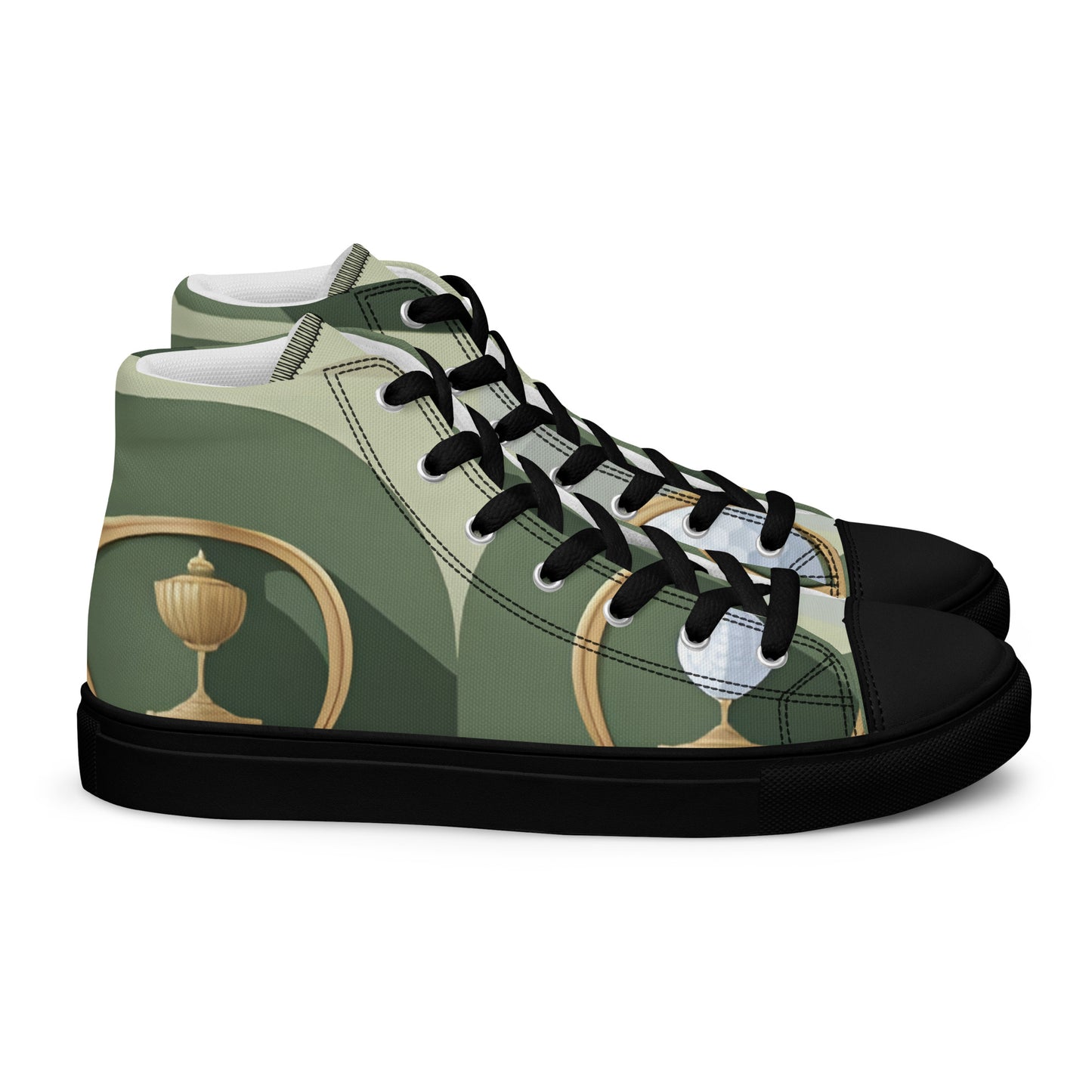 Men’s high top canvas shoes