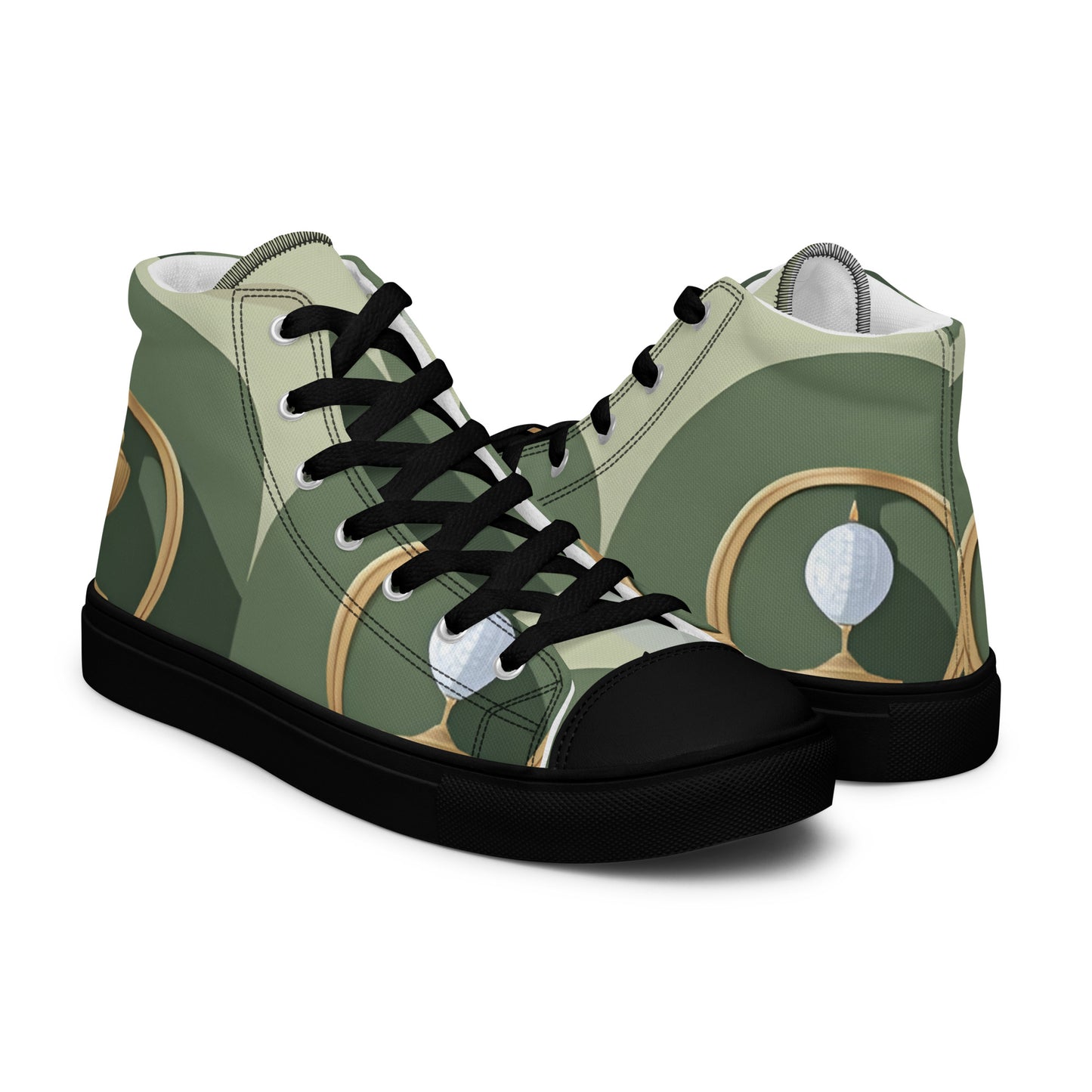 Men’s high top canvas shoes