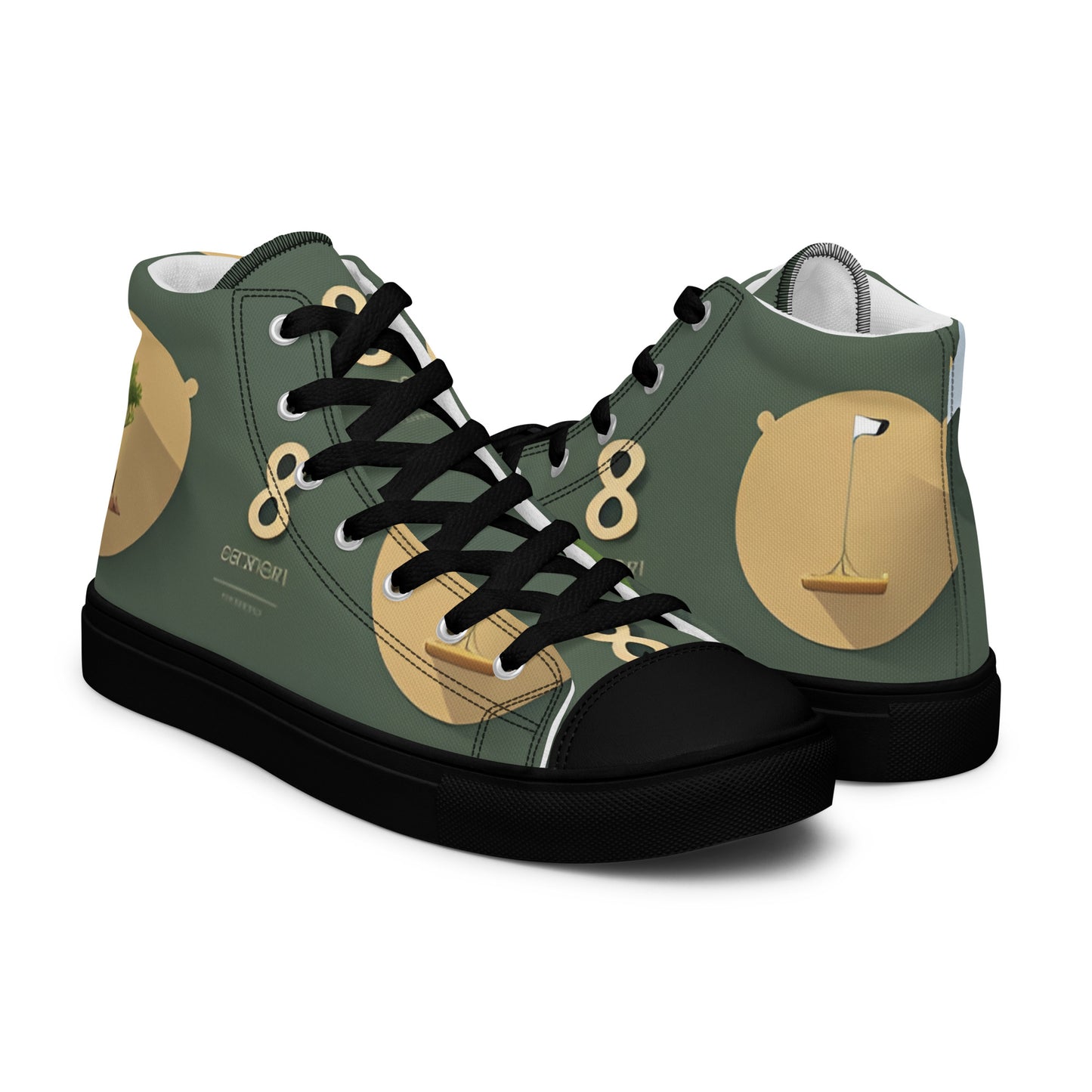 Men’s high top canvas shoes