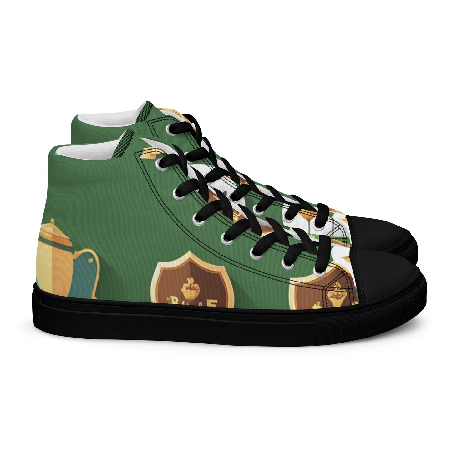 Men’s high top canvas shoes