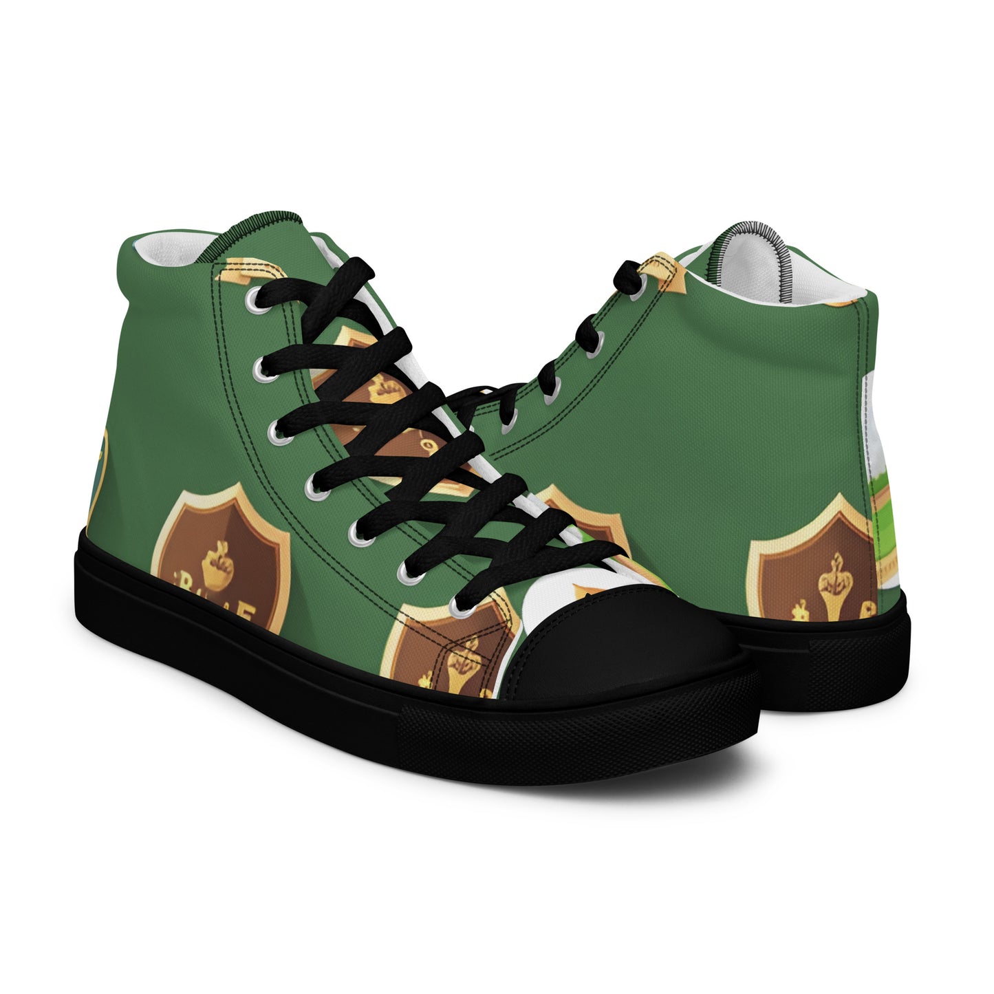 Men’s high top canvas shoes