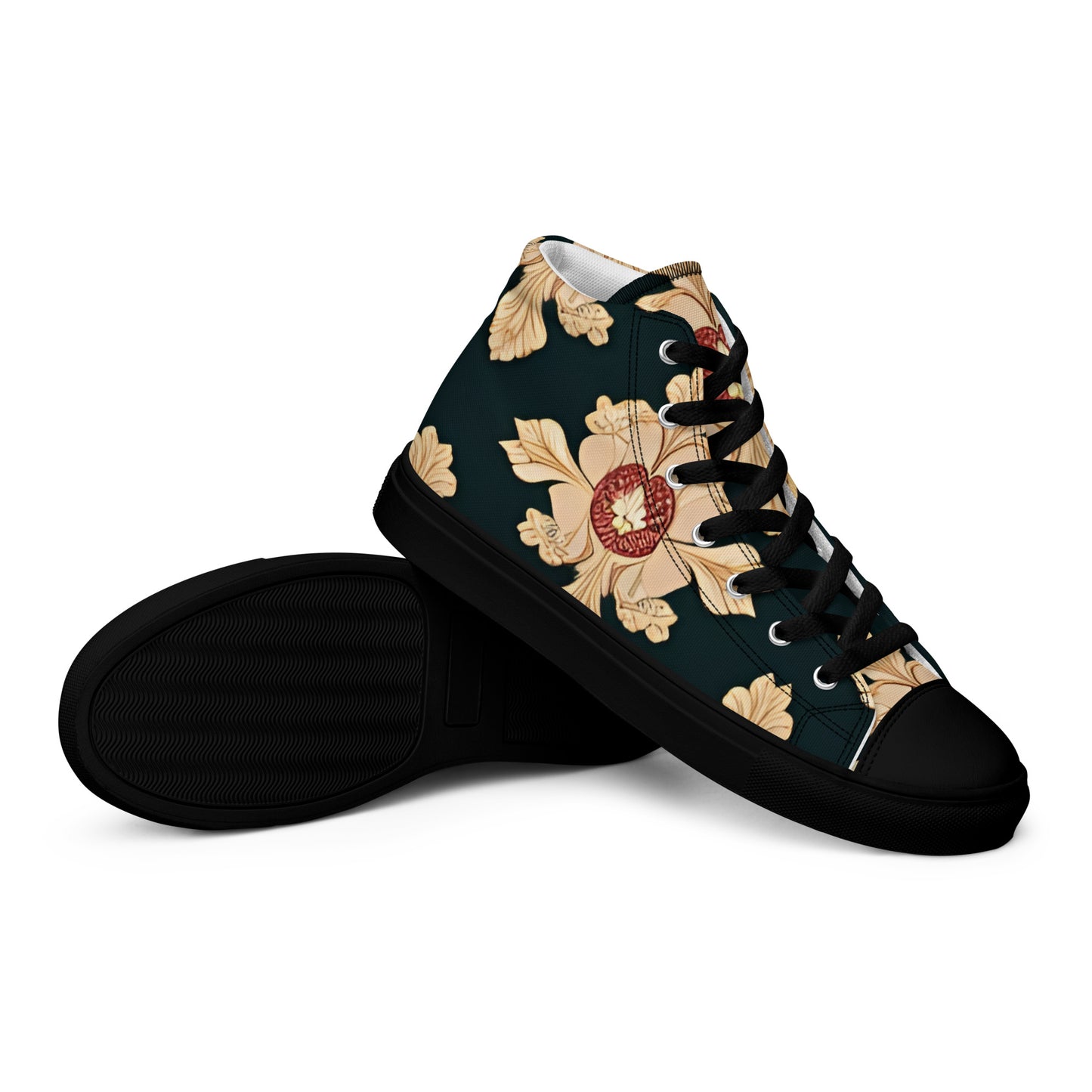 Men’s high top canvas shoes