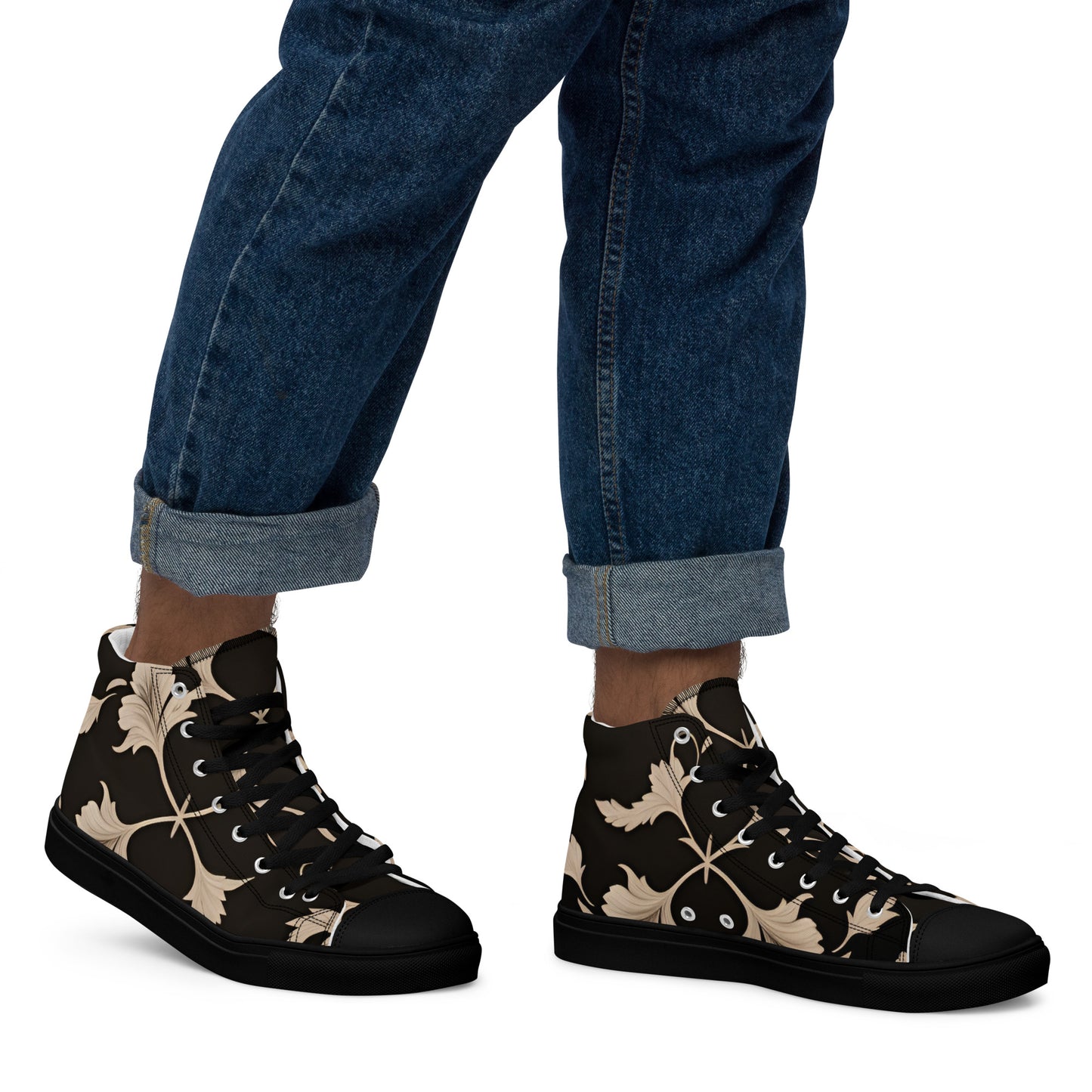 Men’s high top canvas shoes