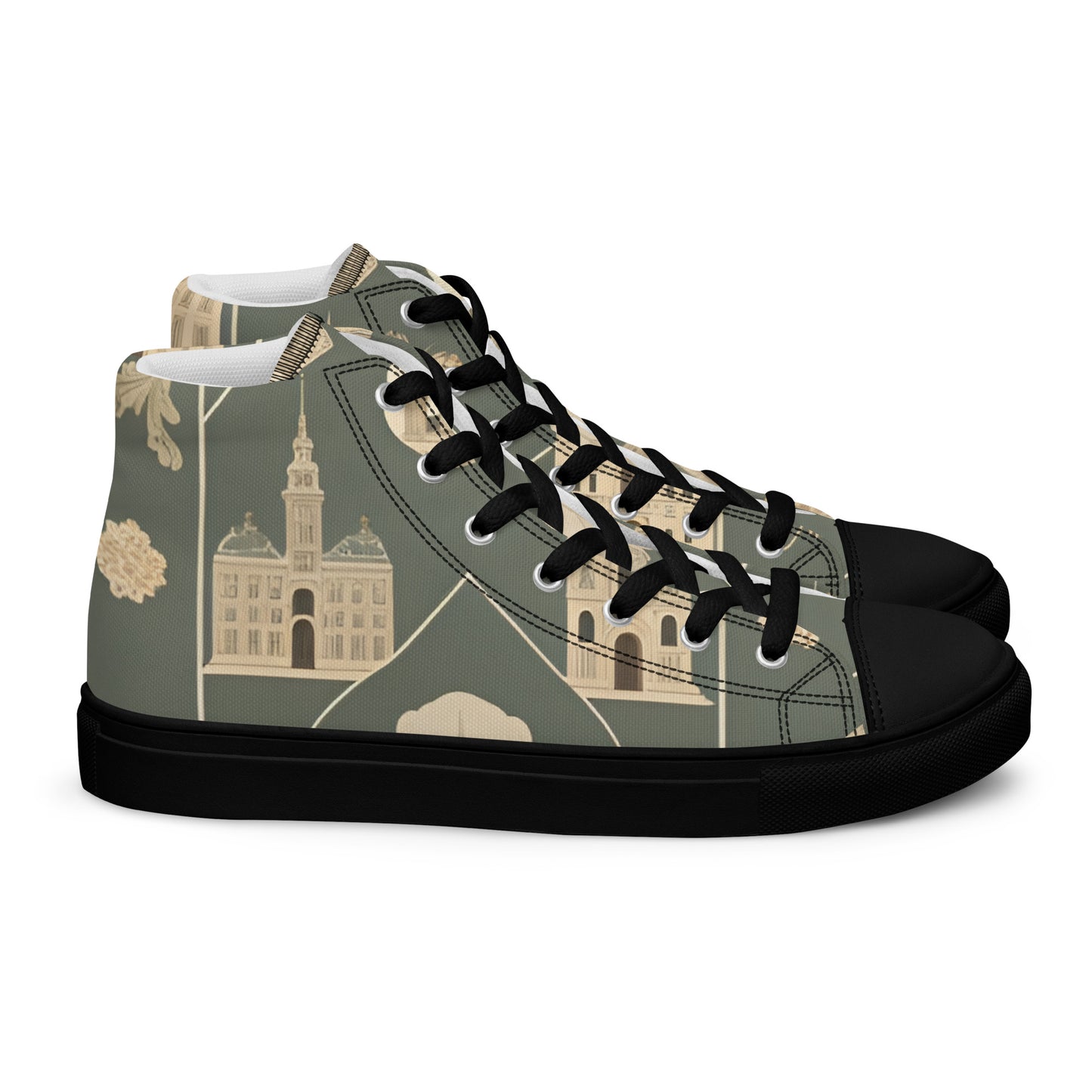 Men’s high top canvas shoes