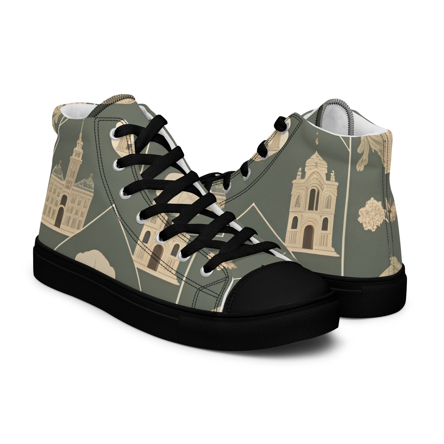 Men’s high top canvas shoes