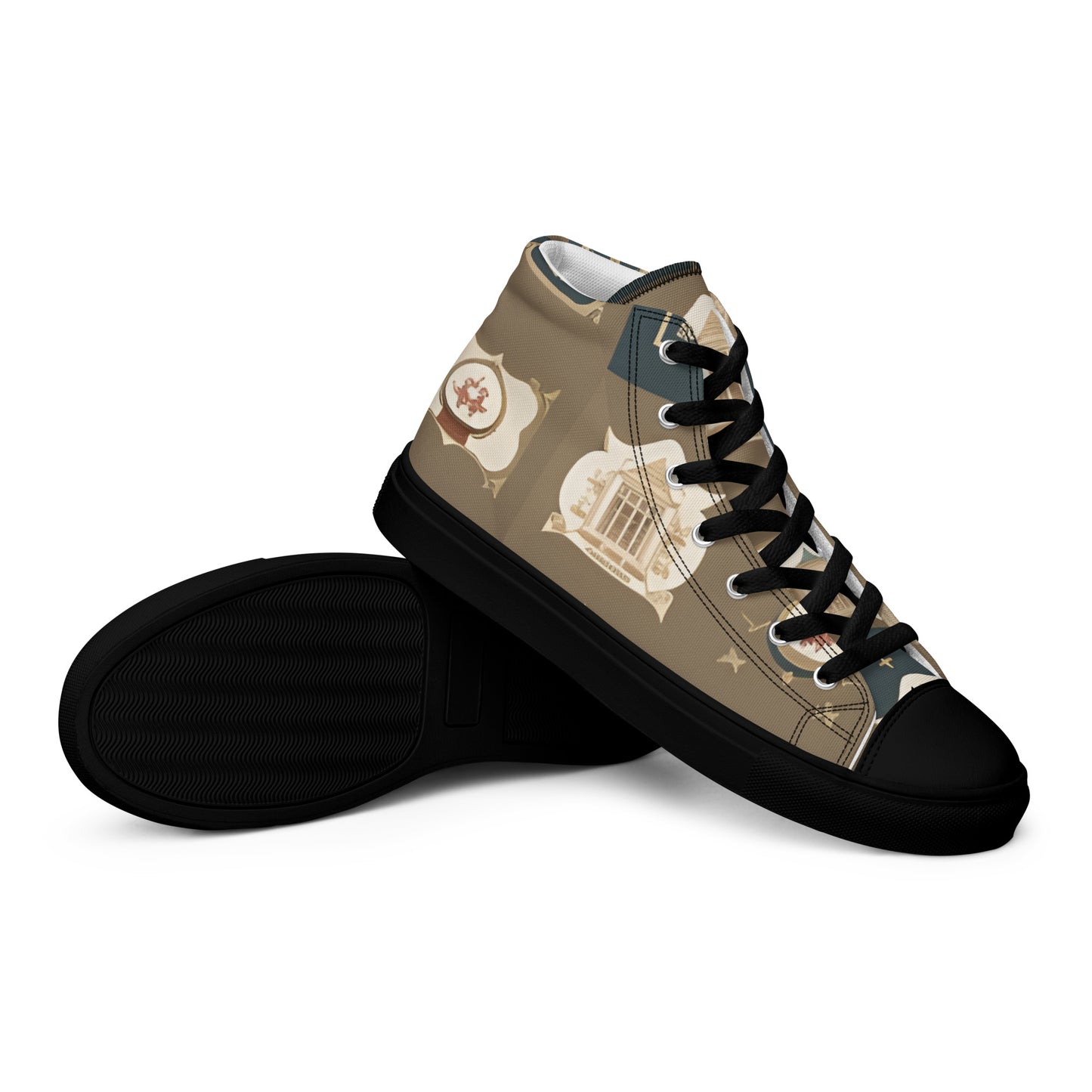 Men’s high top canvas shoes