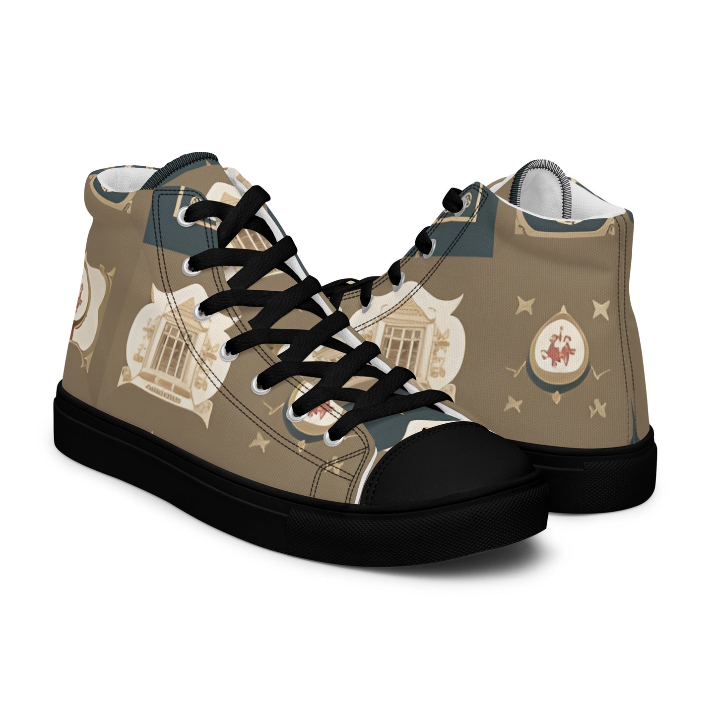 Men’s high top canvas shoes