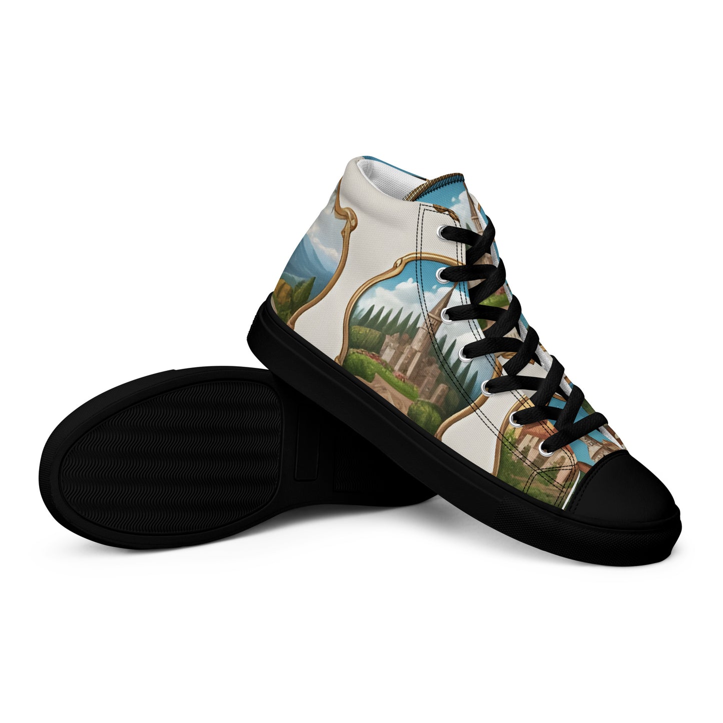 Men’s high top canvas shoes