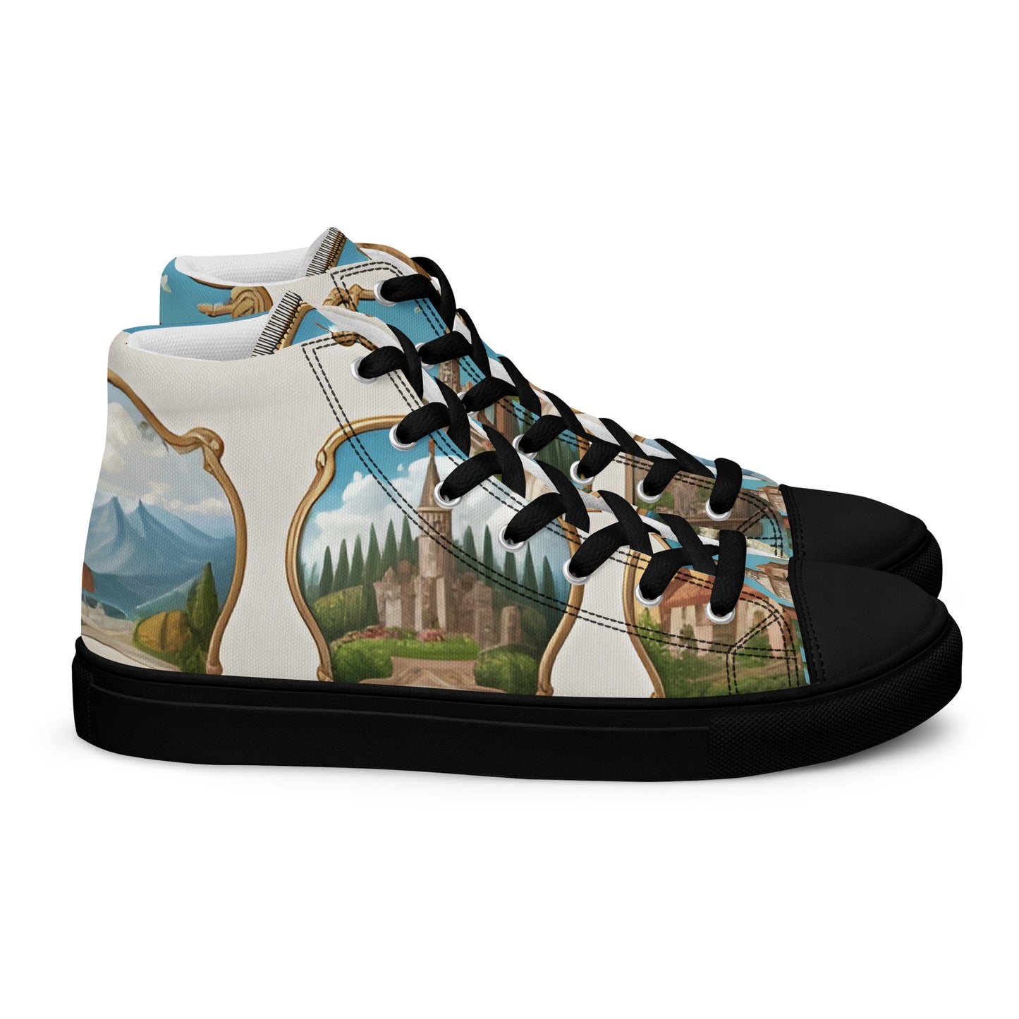 Men’s high top canvas shoes