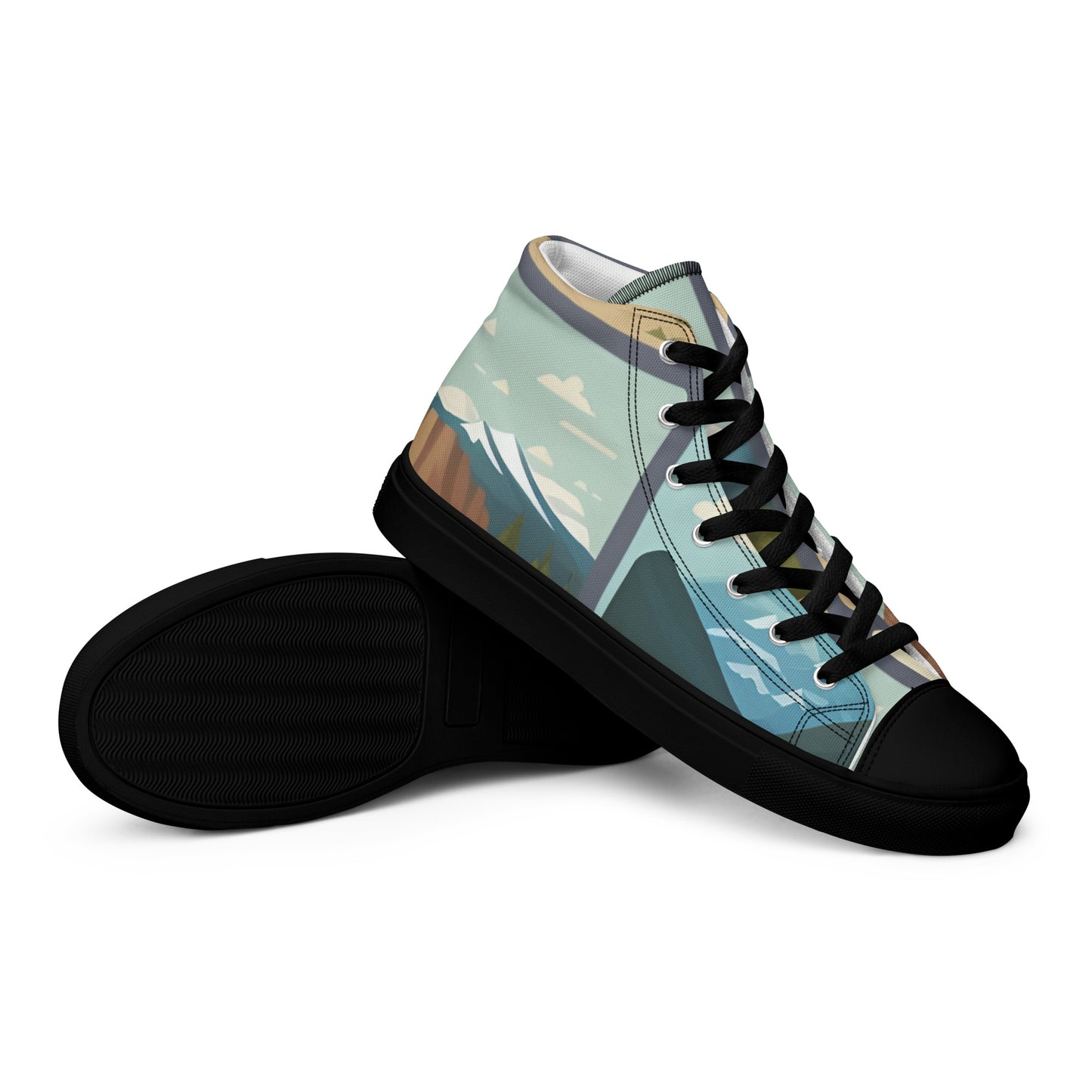 Men’s high top canvas shoes