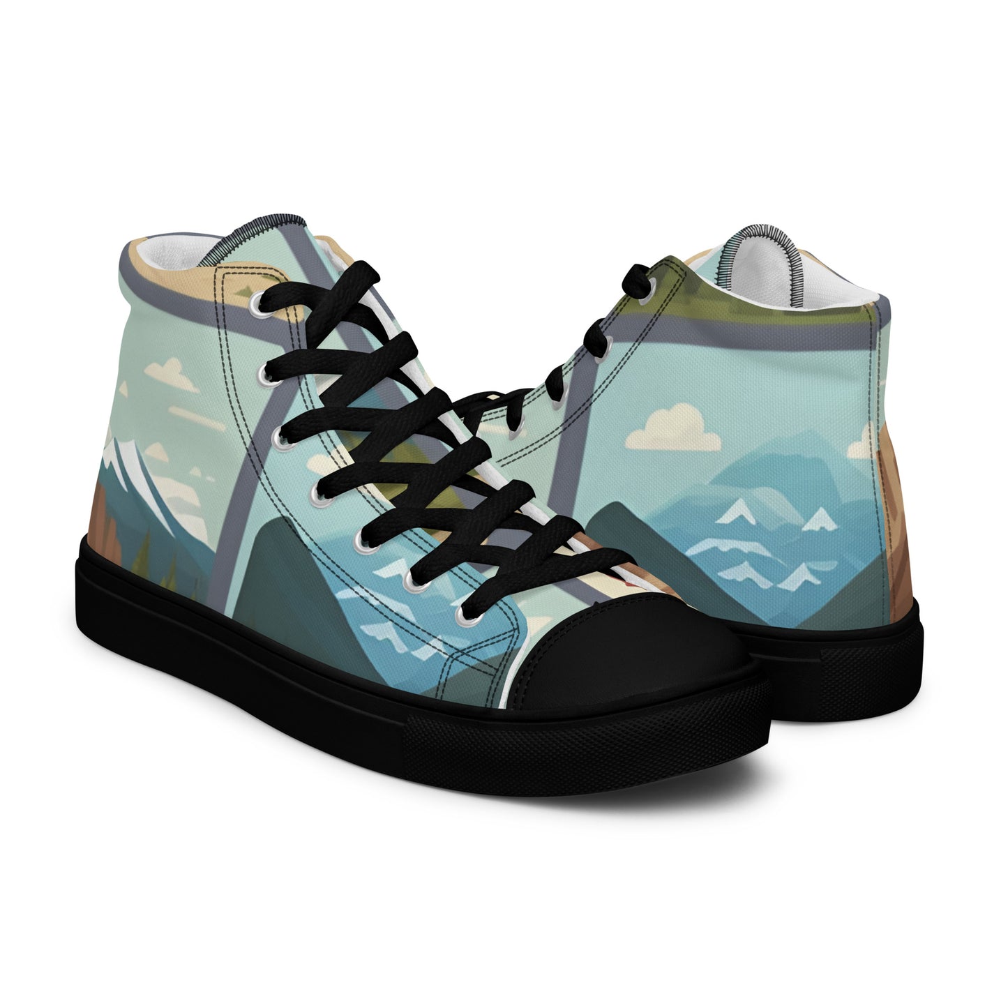 Men’s high top canvas shoes