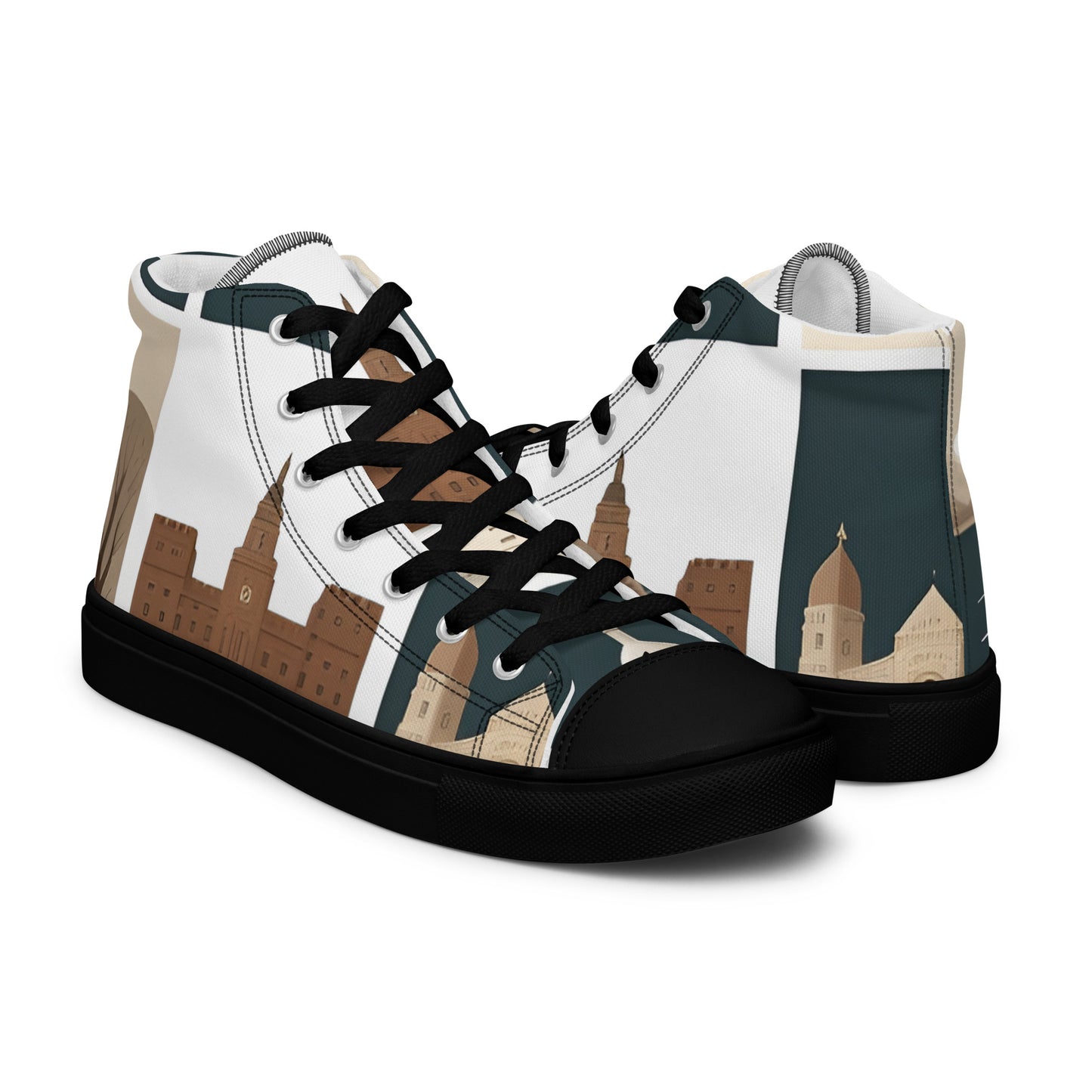 Men’s high top canvas shoes