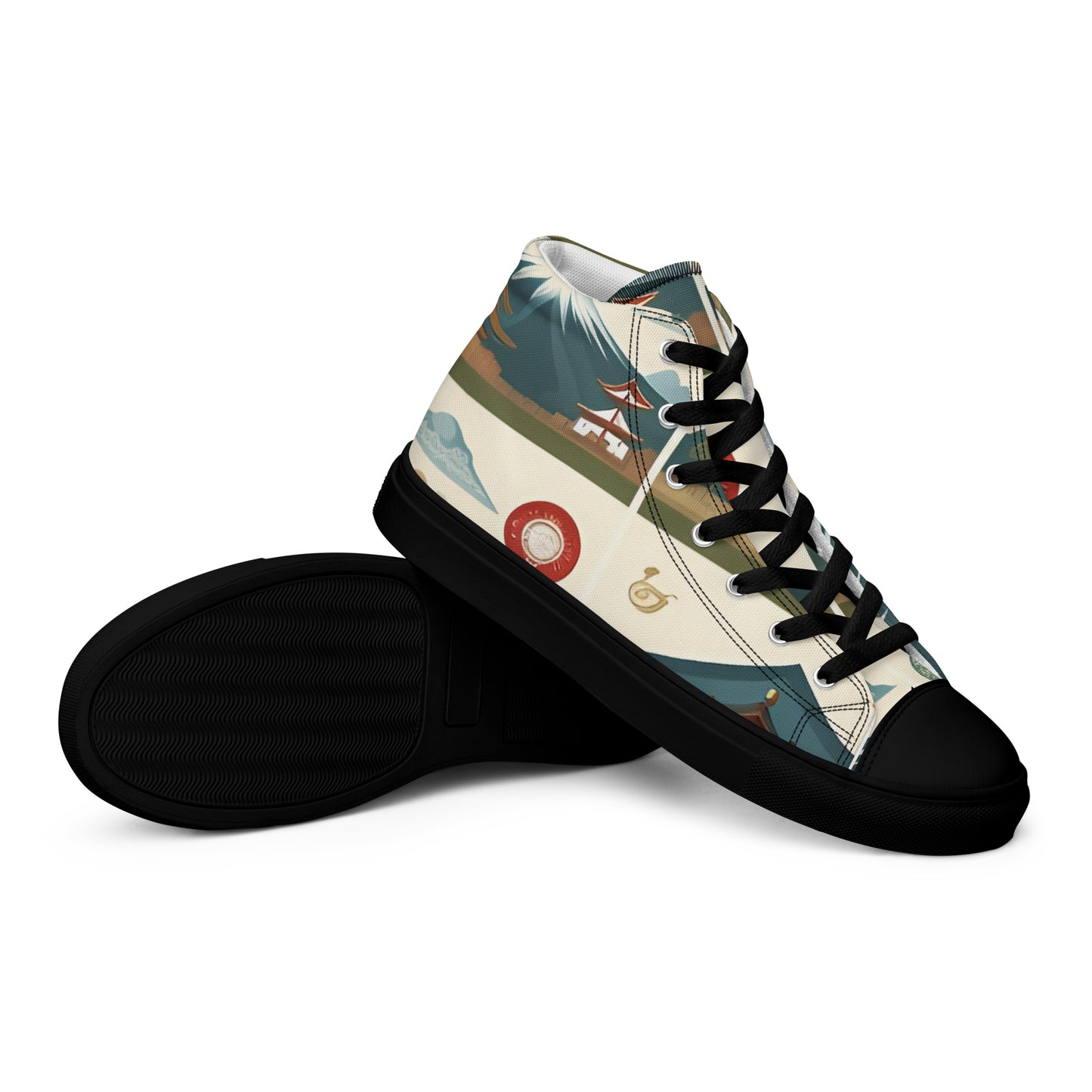 Men’s high top canvas shoes