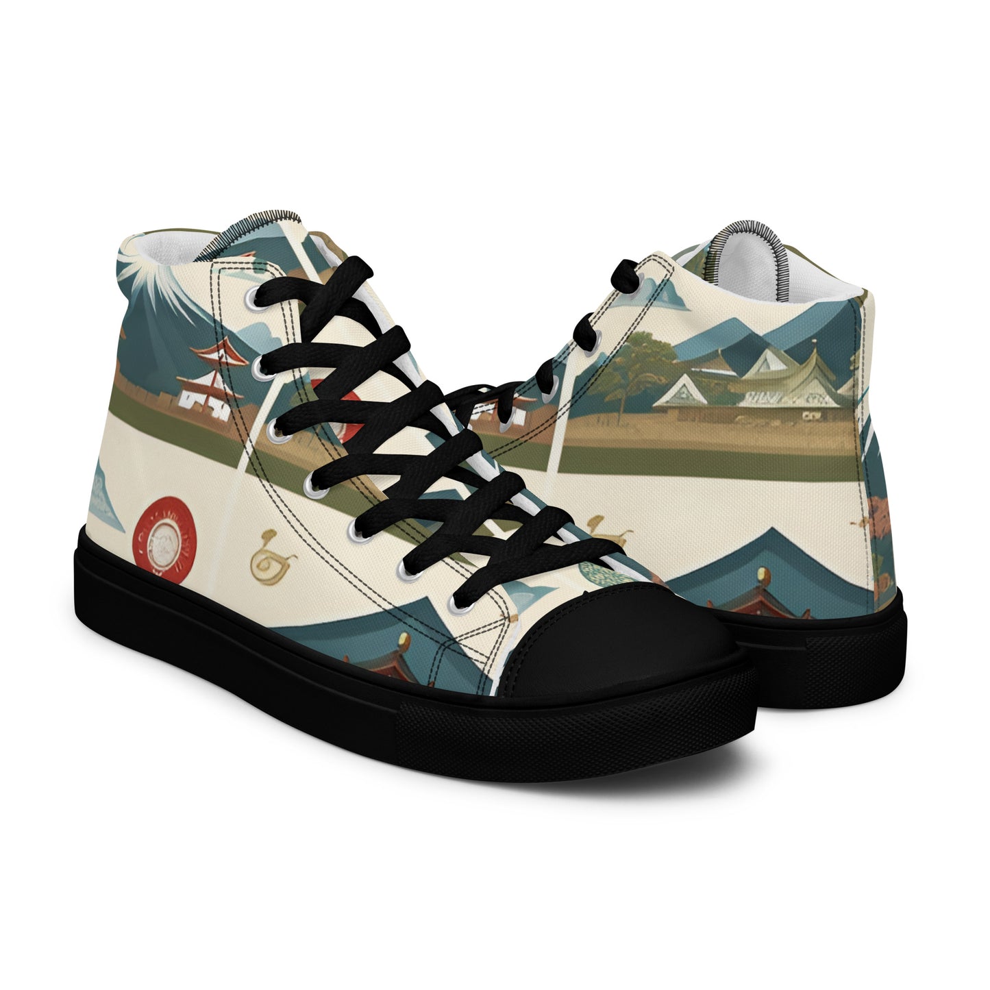 Men’s high top canvas shoes