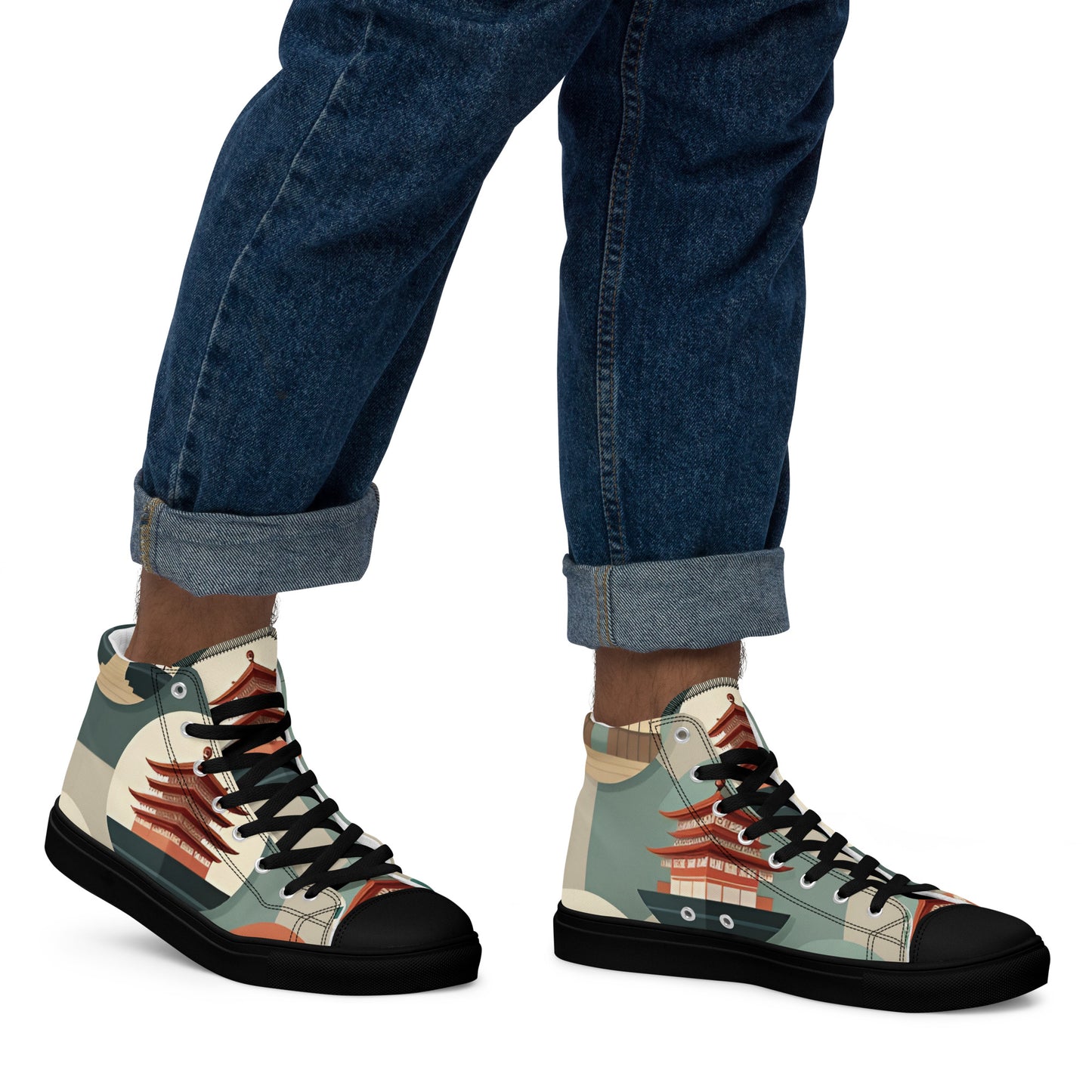 Men’s high top canvas shoes