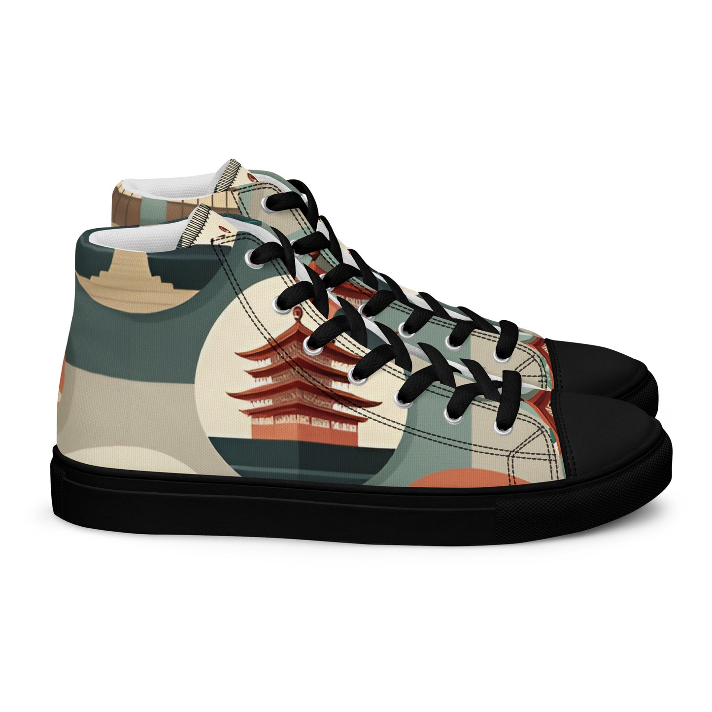 Men’s high top canvas shoes