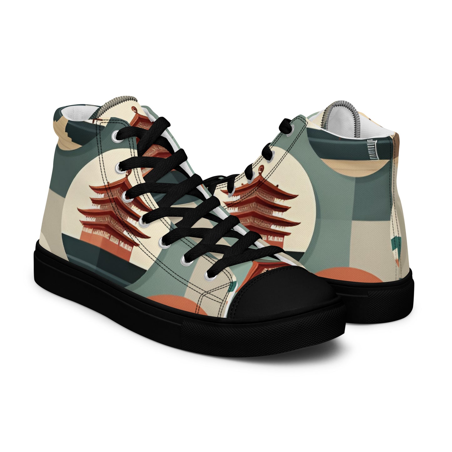 Men’s high top canvas shoes