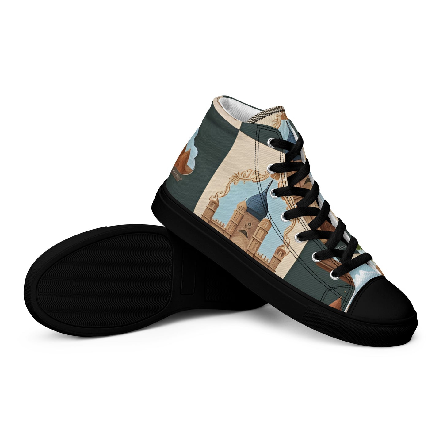 Men’s high top canvas shoes