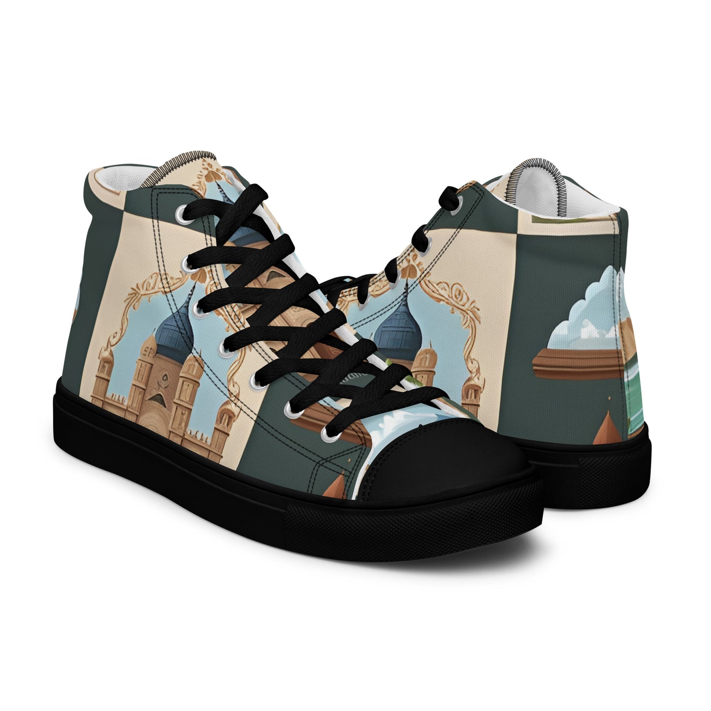 Men’s high top canvas shoes