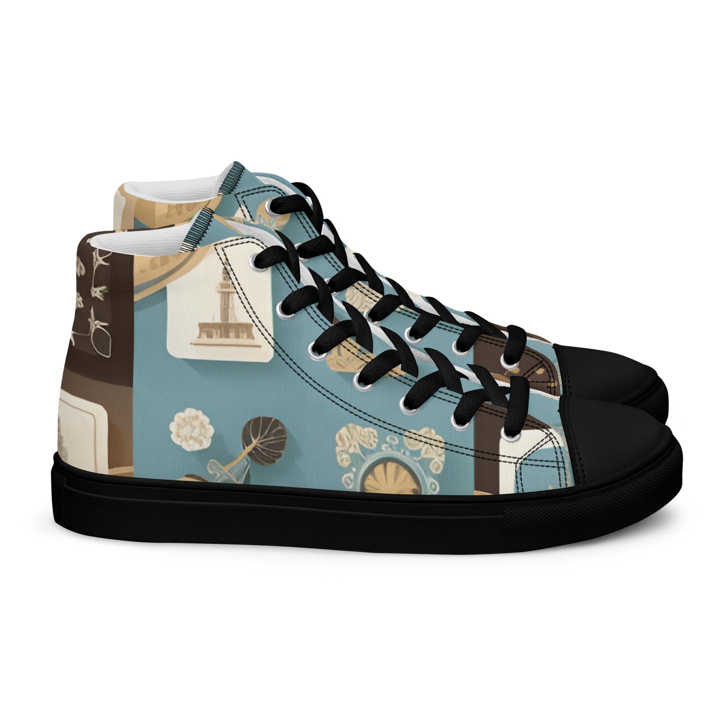 Men’s high top canvas shoes