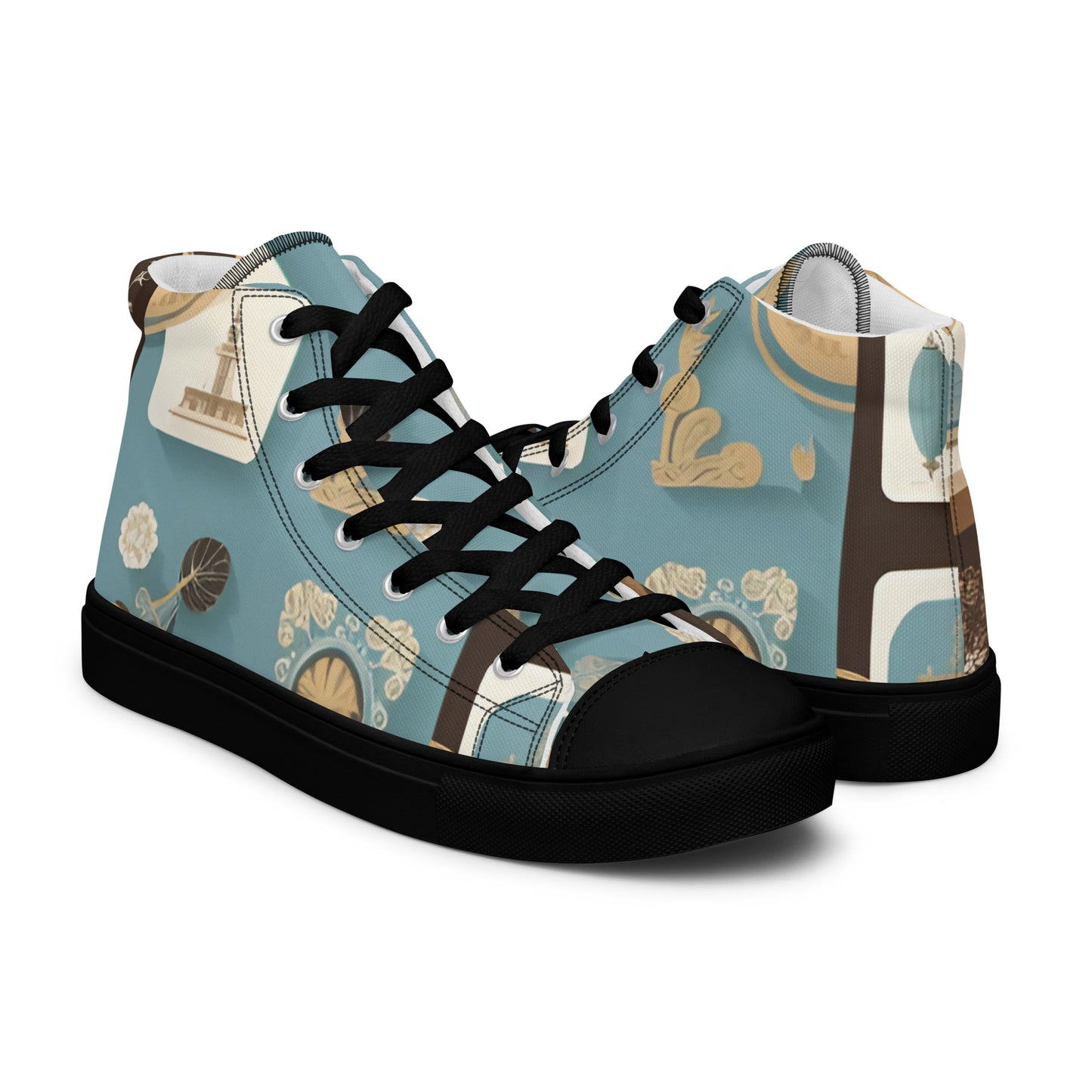 Men’s high top canvas shoes